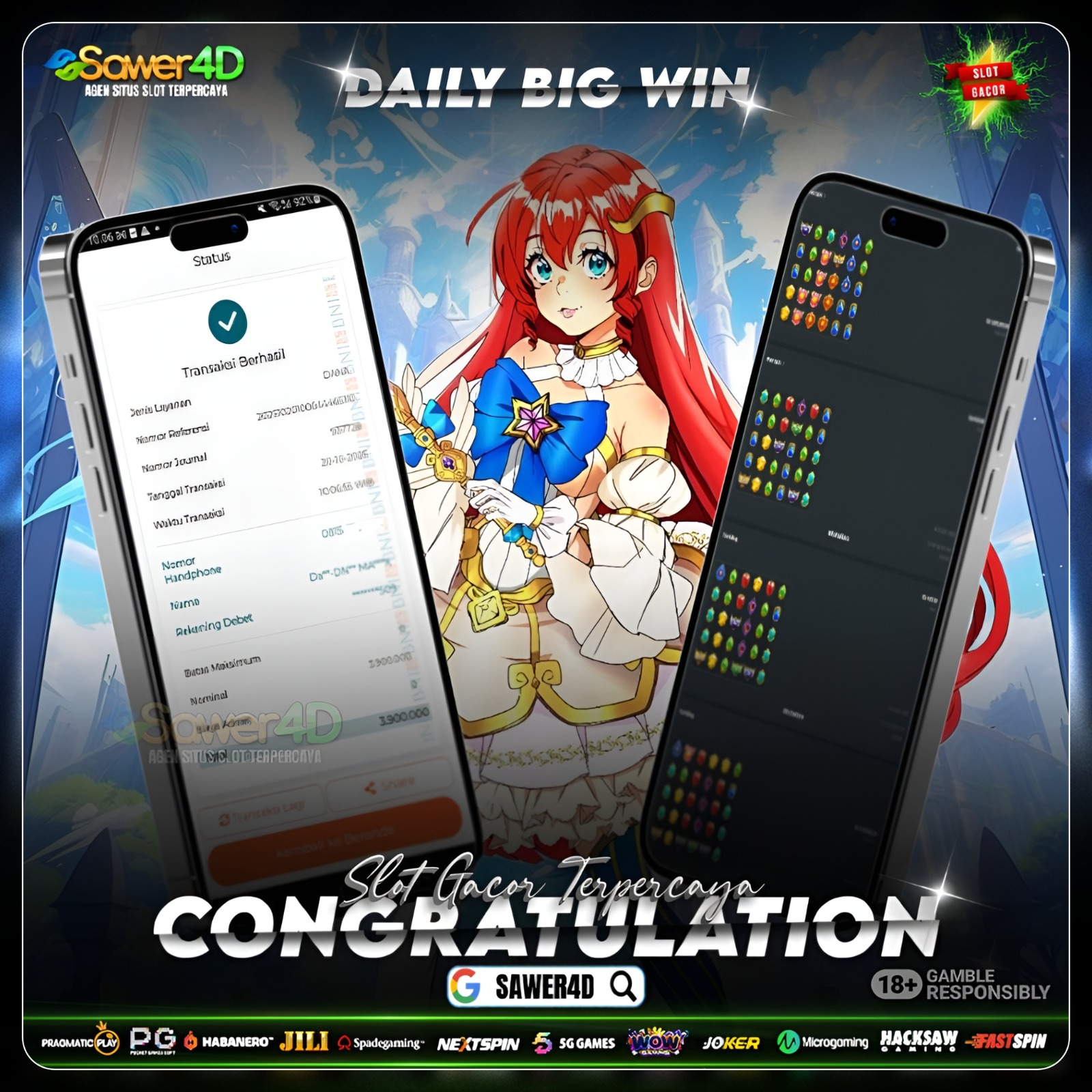 PRAGMATIC PLAY - JACKPOT SLOT STARLIGHT PRINCESS  Rp.3.900.000,- LUNAS