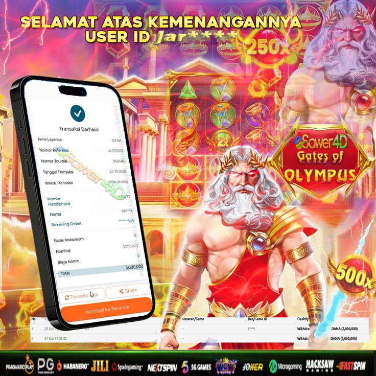 ZEUS GAMAU KALAH, JACKPOT LANGSUNG MELIMPAH