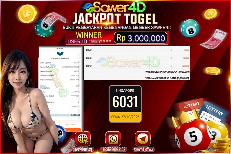 KEBERUNTUNGAN DATANG DARI ANGKA ANGKA BOSKUU