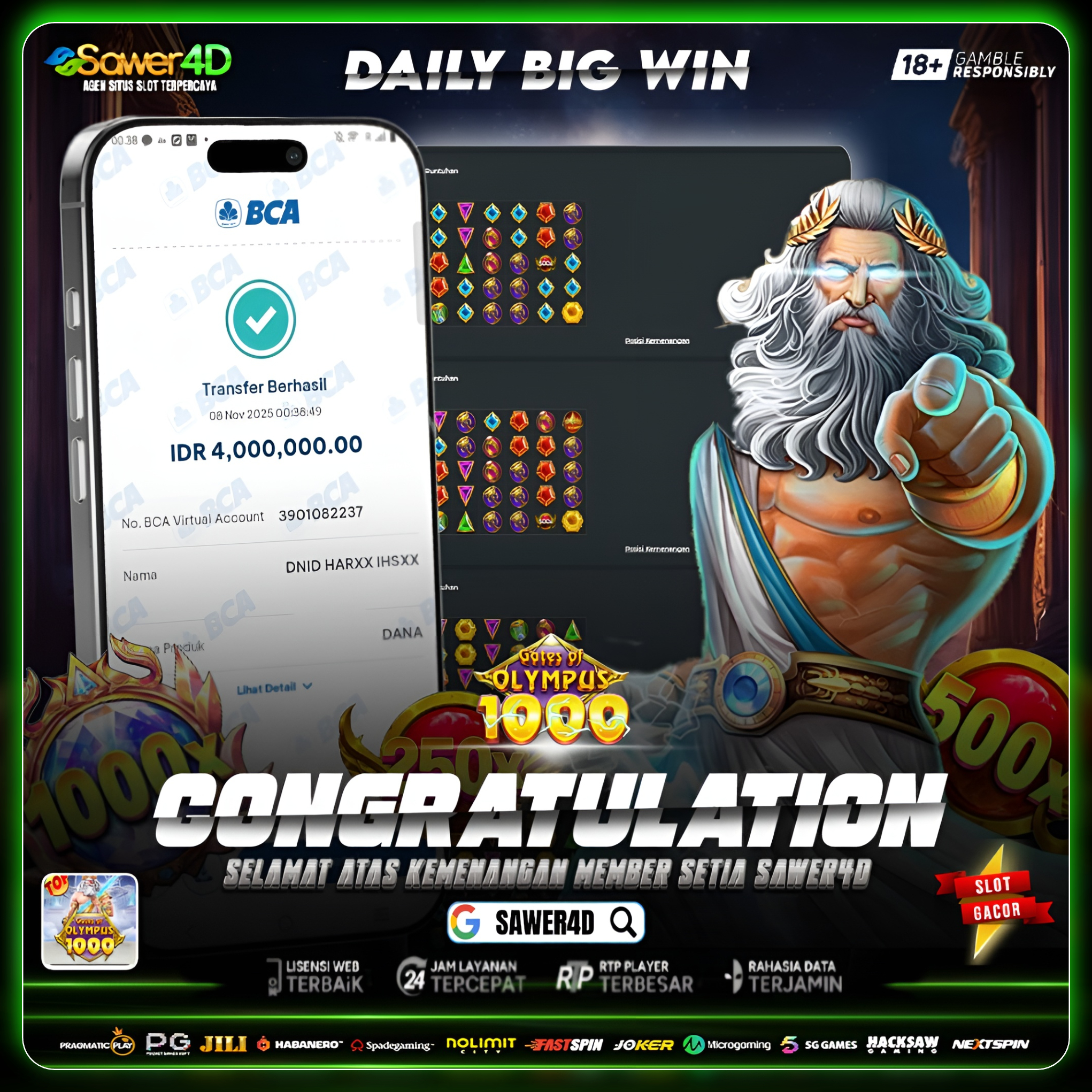 KAKEK TURUN TANPA AMPUN!! PETIR NGEBLASH X1000, GATE KEBAKAR, DOMPET KEBANJIRAN CUAN!! 💥💸🔥”