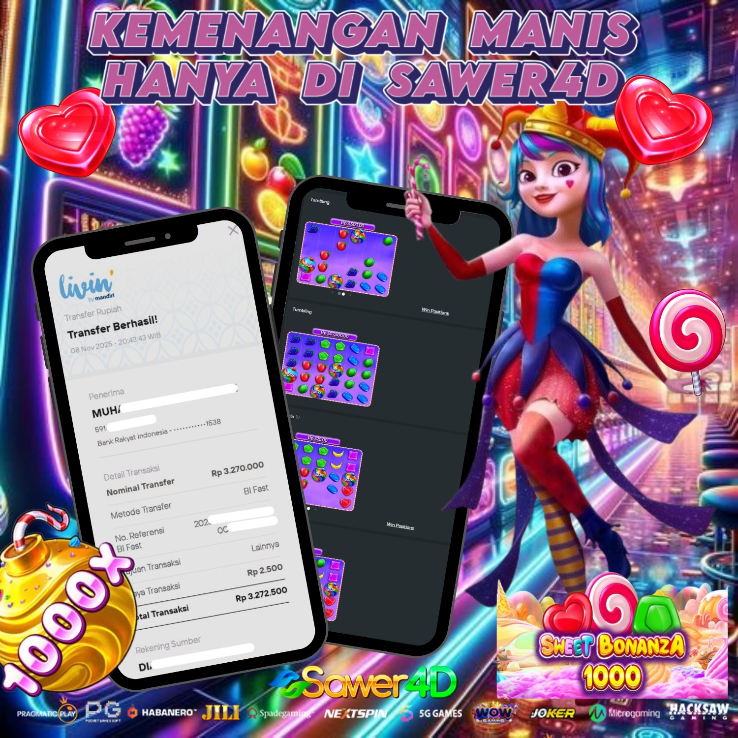 BOOMMM! Ledakan kemenangan terjadi!