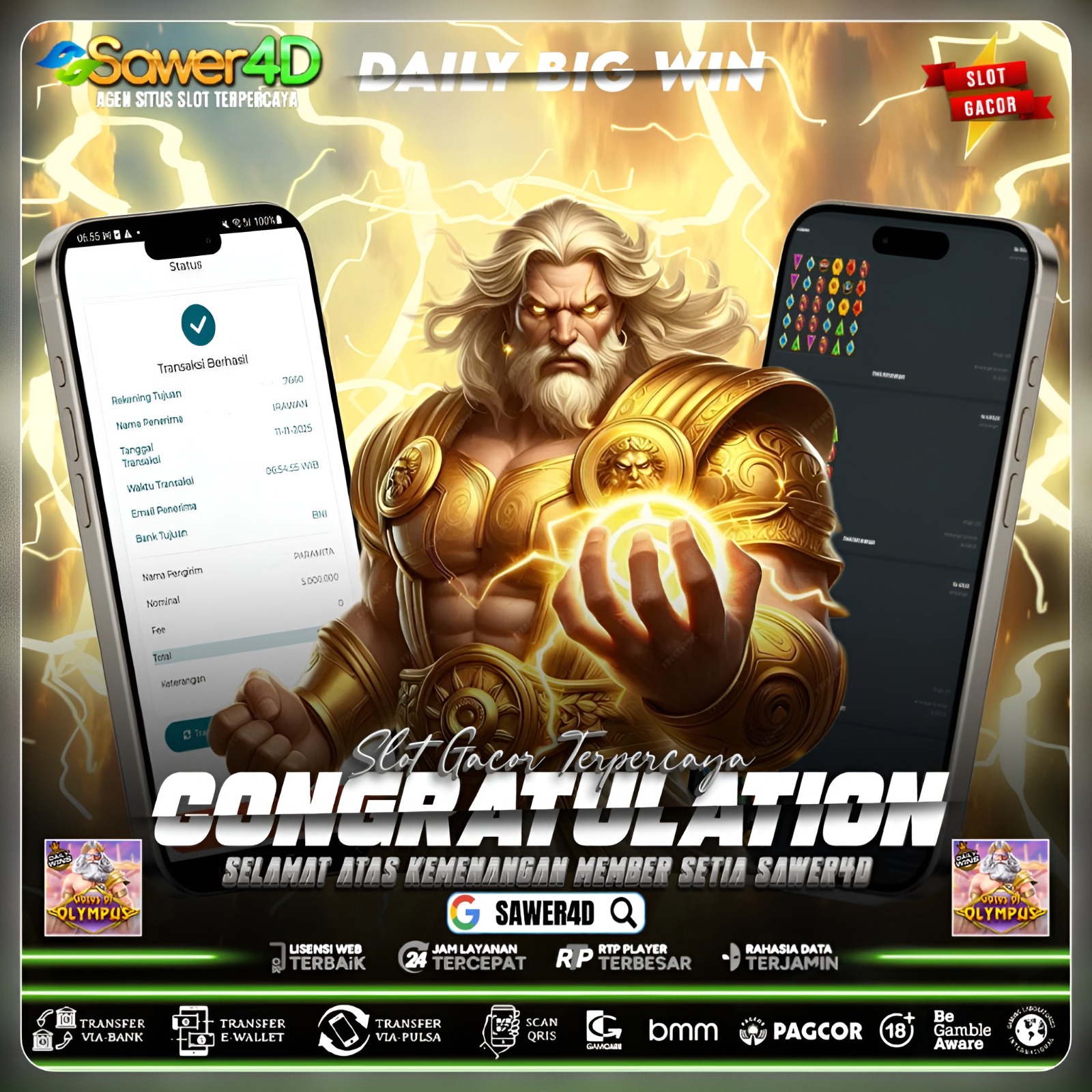 Olympus gemetar! Satu gebrakan gulungan langsung bikin Rekening Kamu Meledak ⚡🤩🔥