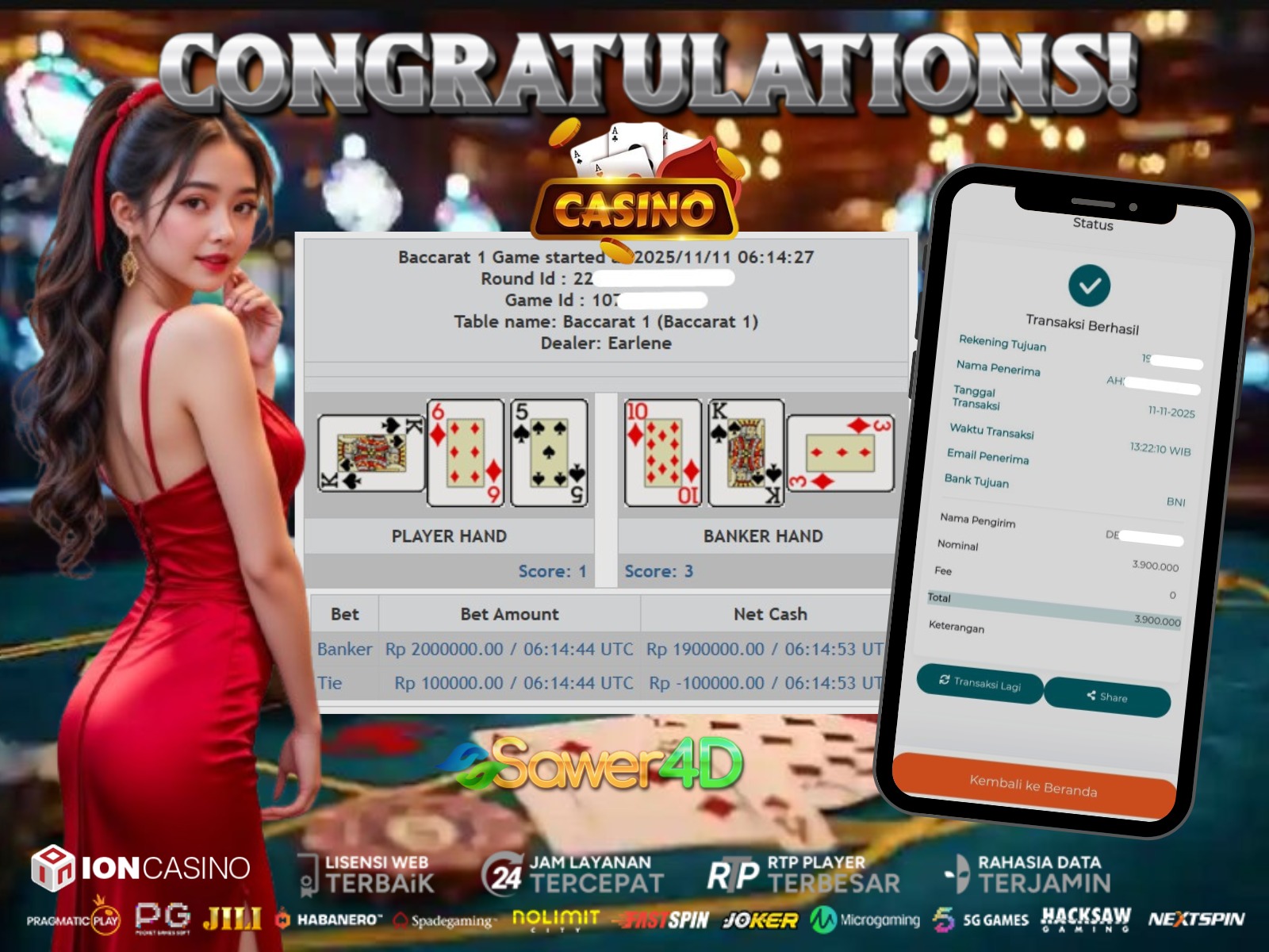 Baccarat hari ini panas!