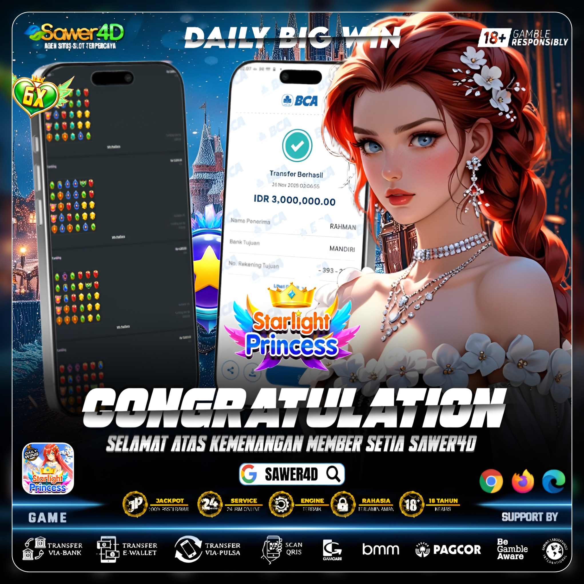 “Satu sentuhan bintang, satu ledakan kemenangan!”