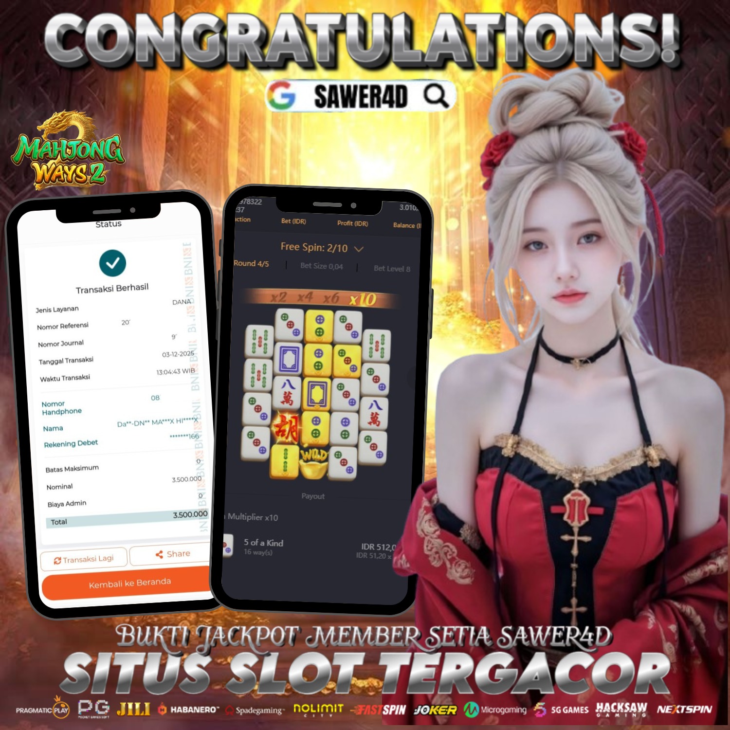 Selamat atas kemenangan di Mahjong Ways 2. Permainan berjalan mulus dan hasilnya memuaskan