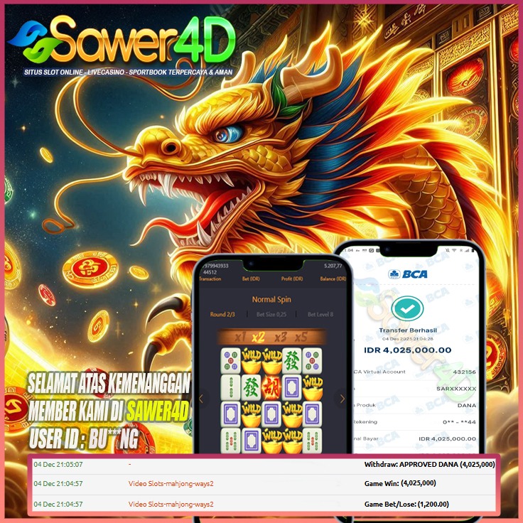 Yes bos! Kombinasi hoki muncul, kemenangan melimpah! 🀄🤑