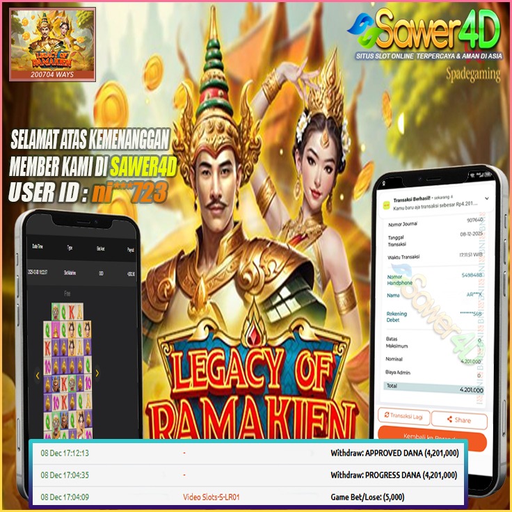 Boskuu kembali panen cuan! Legacy of Ramakien meledak manis, kombo dewa-dewa turun tanpa ampun!💥💰