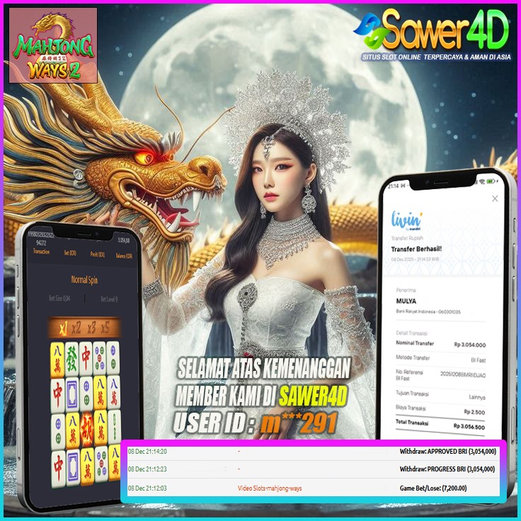 Boskuu gacor terus! Mahjong Ways kembali ngasih kemenangan deras