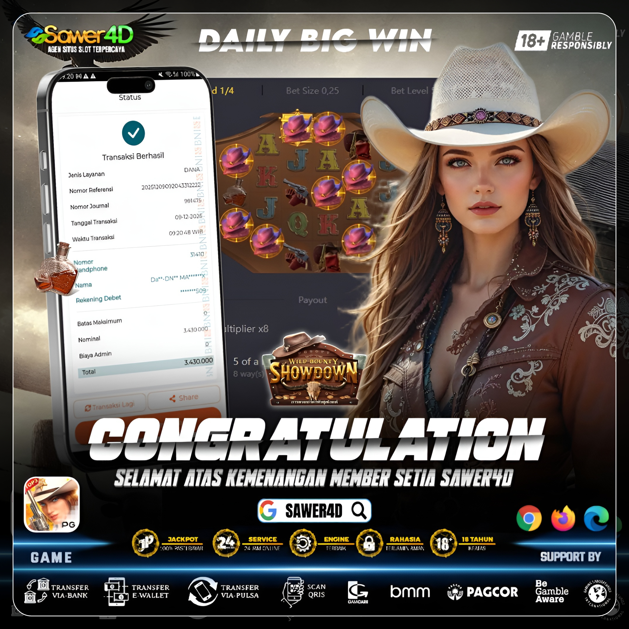 “Wild muncul brutal, saldo auto tebal 💰🔥”