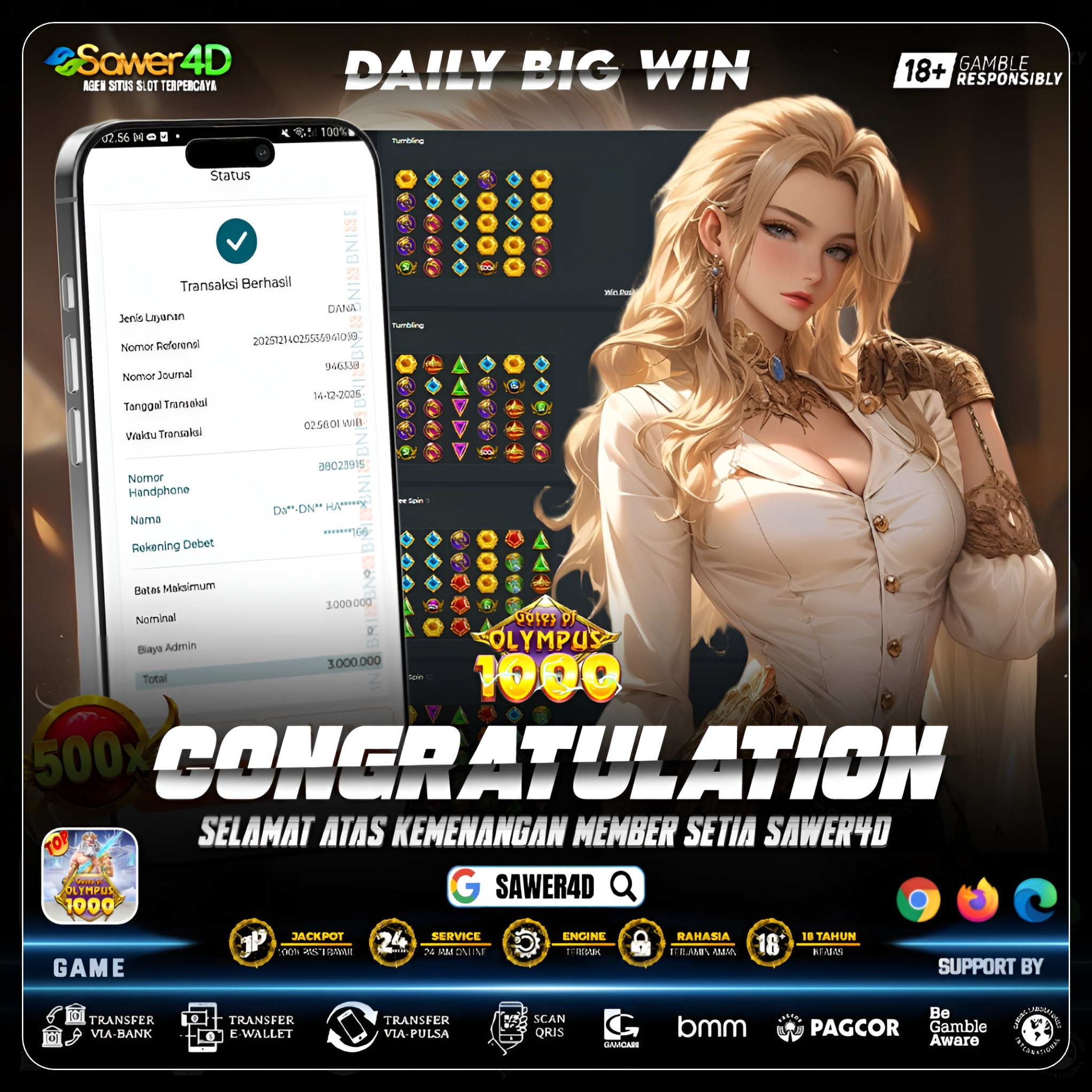 “Petir Zeus menyambar! Gate of Olympus 1000 bukti kalau hari ini giliran menang besar ⚡🔱”