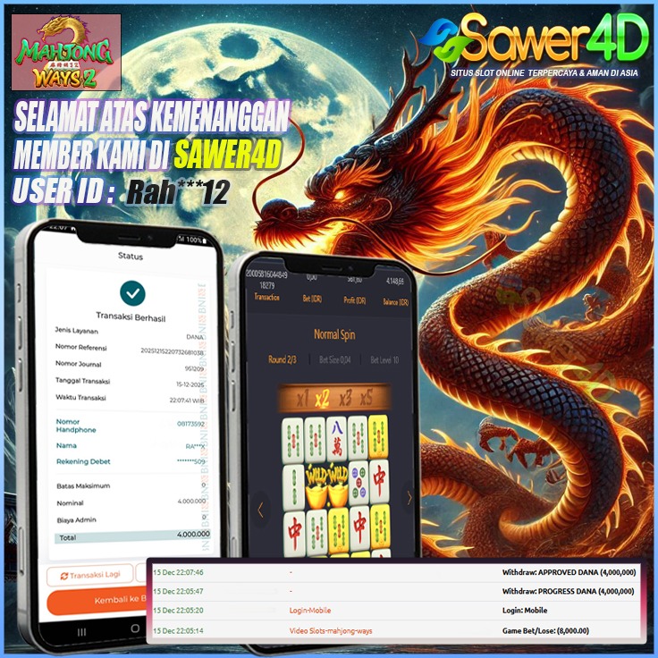 Selamat atas kemenangan di permainan Mahjong Ways bosku! Main santai, hasil maksimal, cuan masuk manis! Mantap terus!