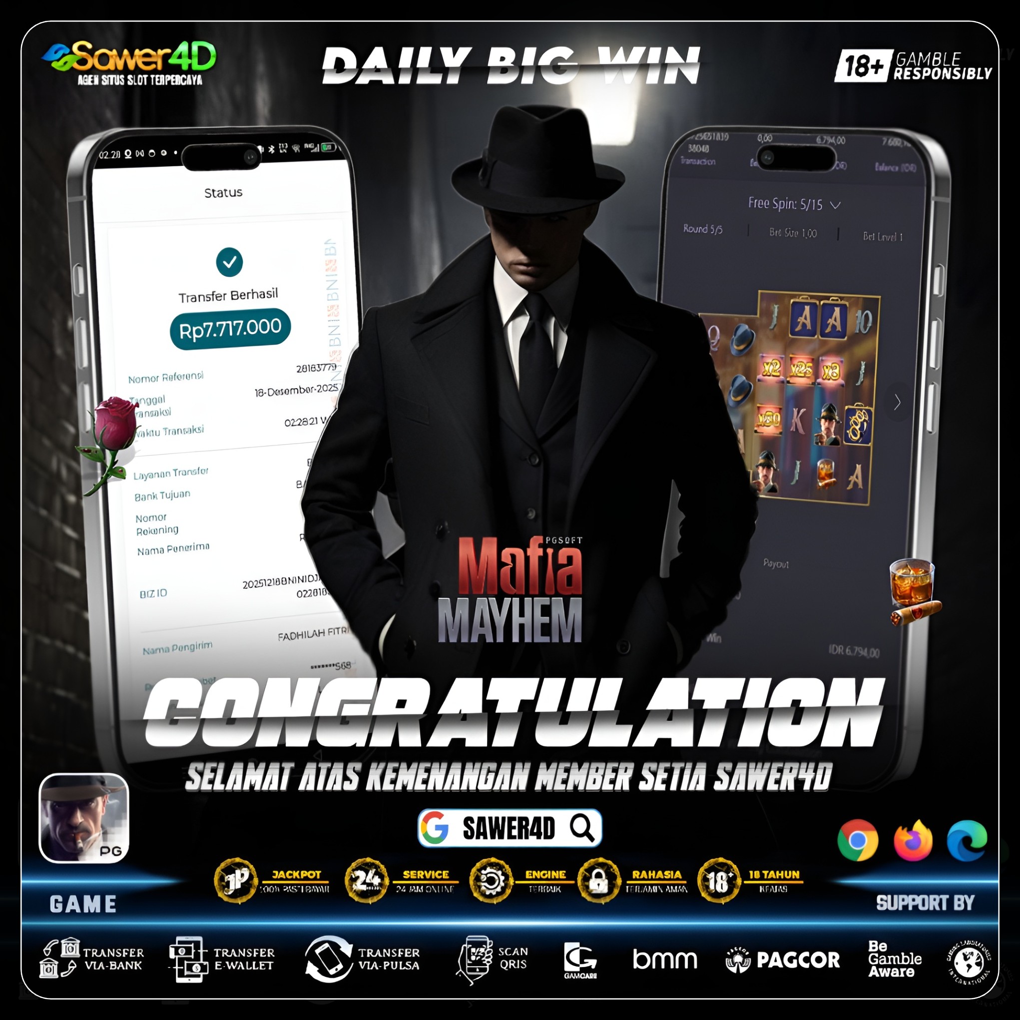 “Bukan drama, ini hasil nyata! Mafia Mayhem lagi mantap🔥💎”