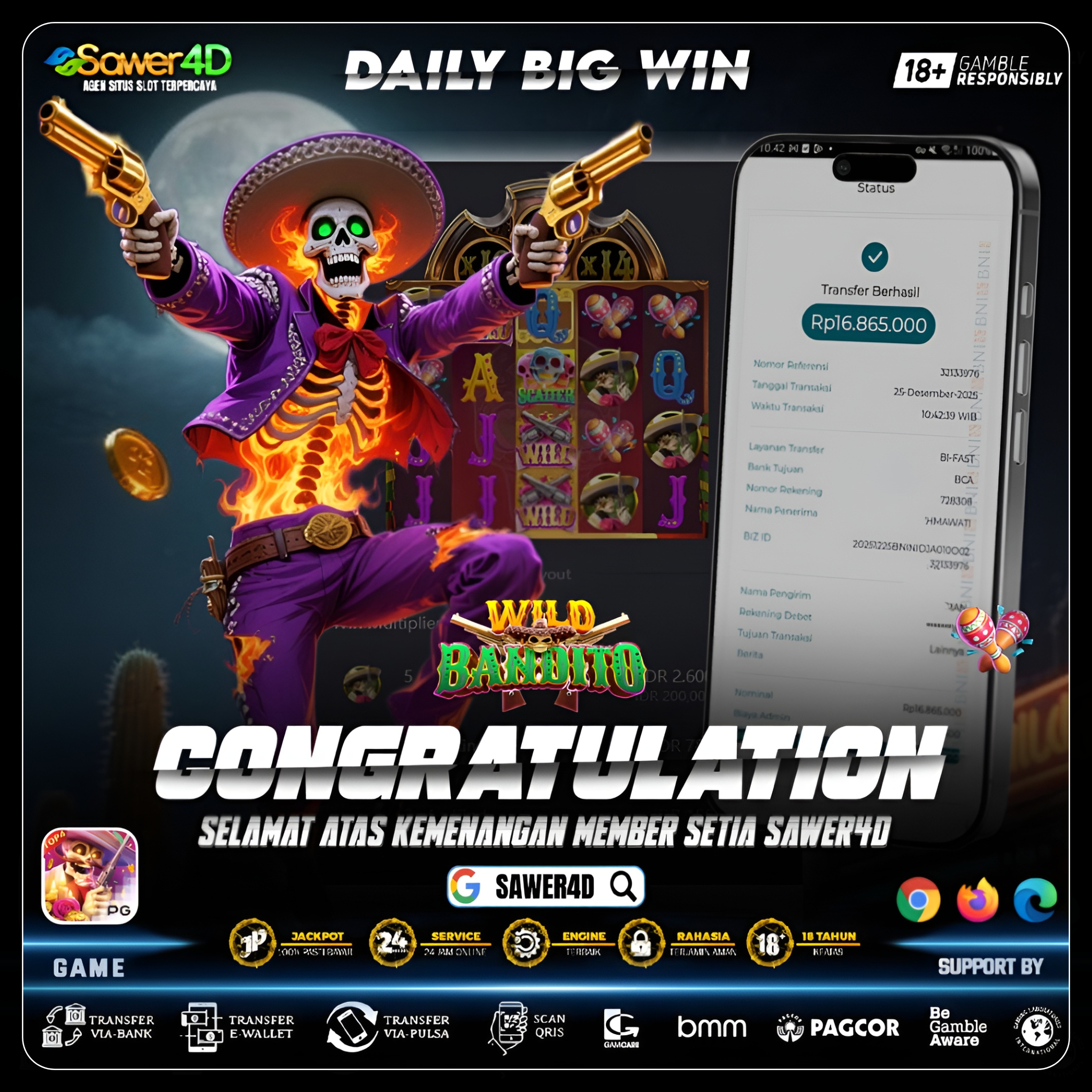 “Bandito datang, cuan pun mengalir deras 🔥💰”