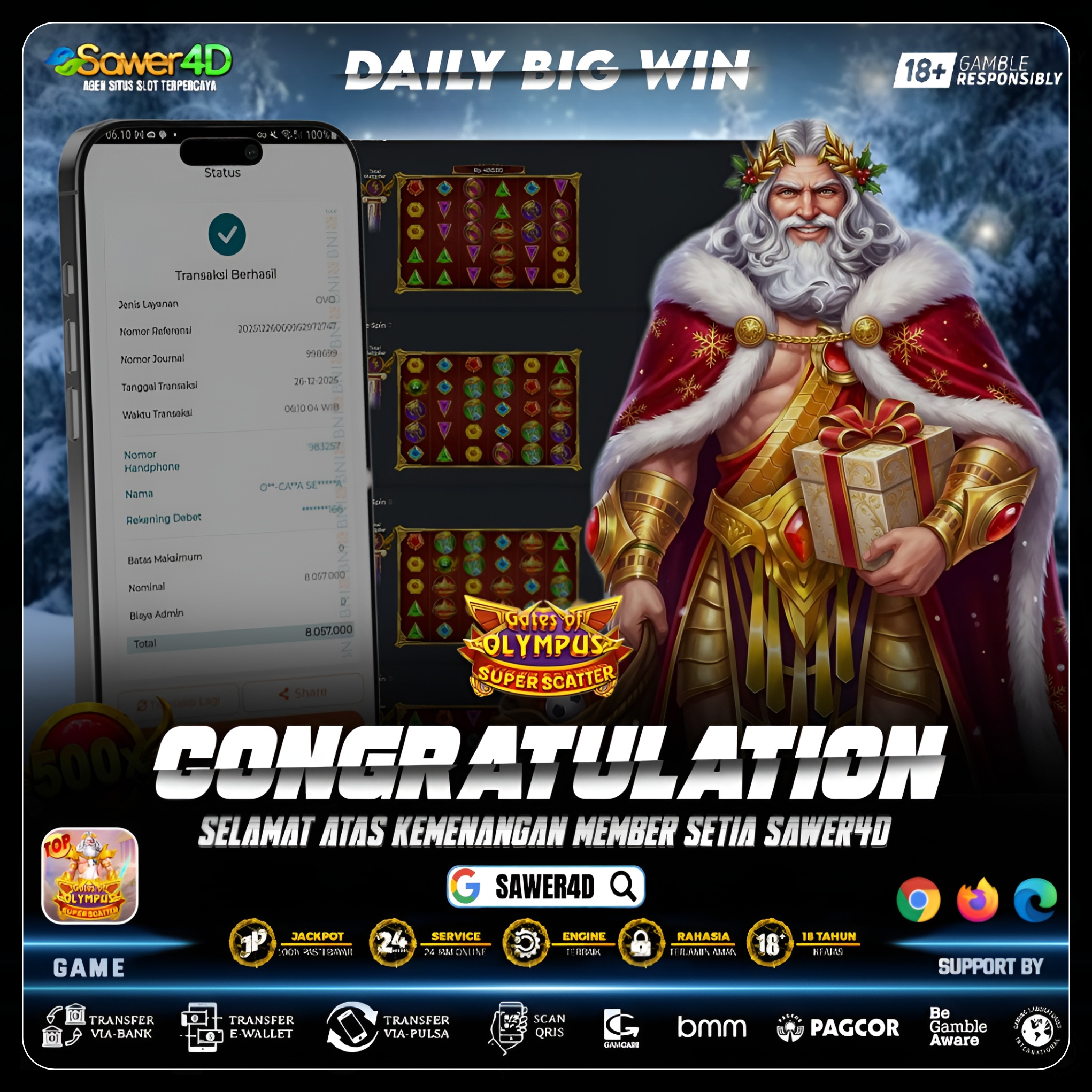 “Super Scatter menggila di Gate of Olympus! Petir menyambar, kemenangan meledak ⚡💥”