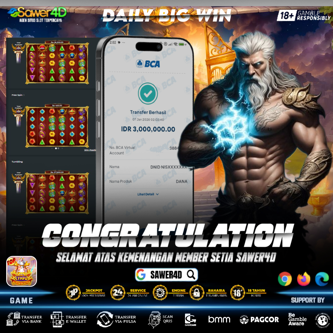 Bukan hoki doang Super Scatter bukti Gates of Olympus milik kita hari ini ⚡😎