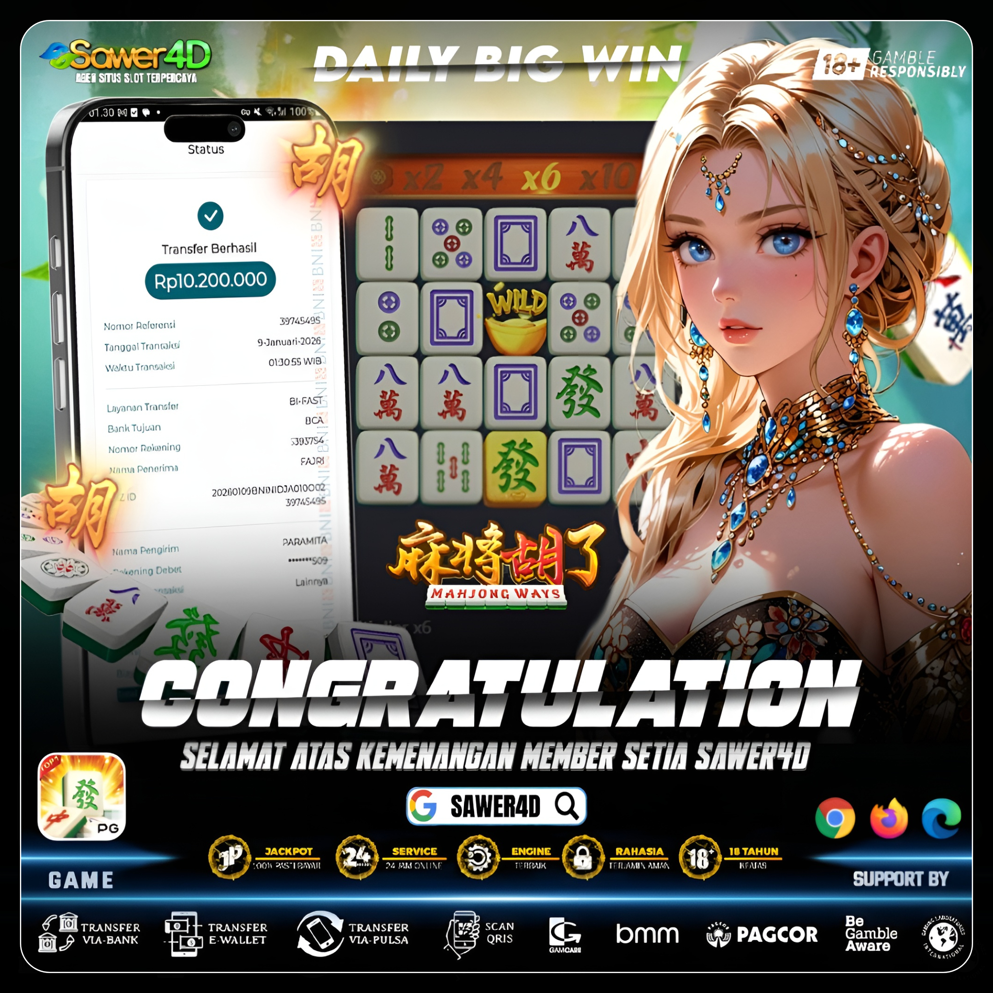 “Rejeki nggak ke mana, Mahjong Ways 1 buktinya.”