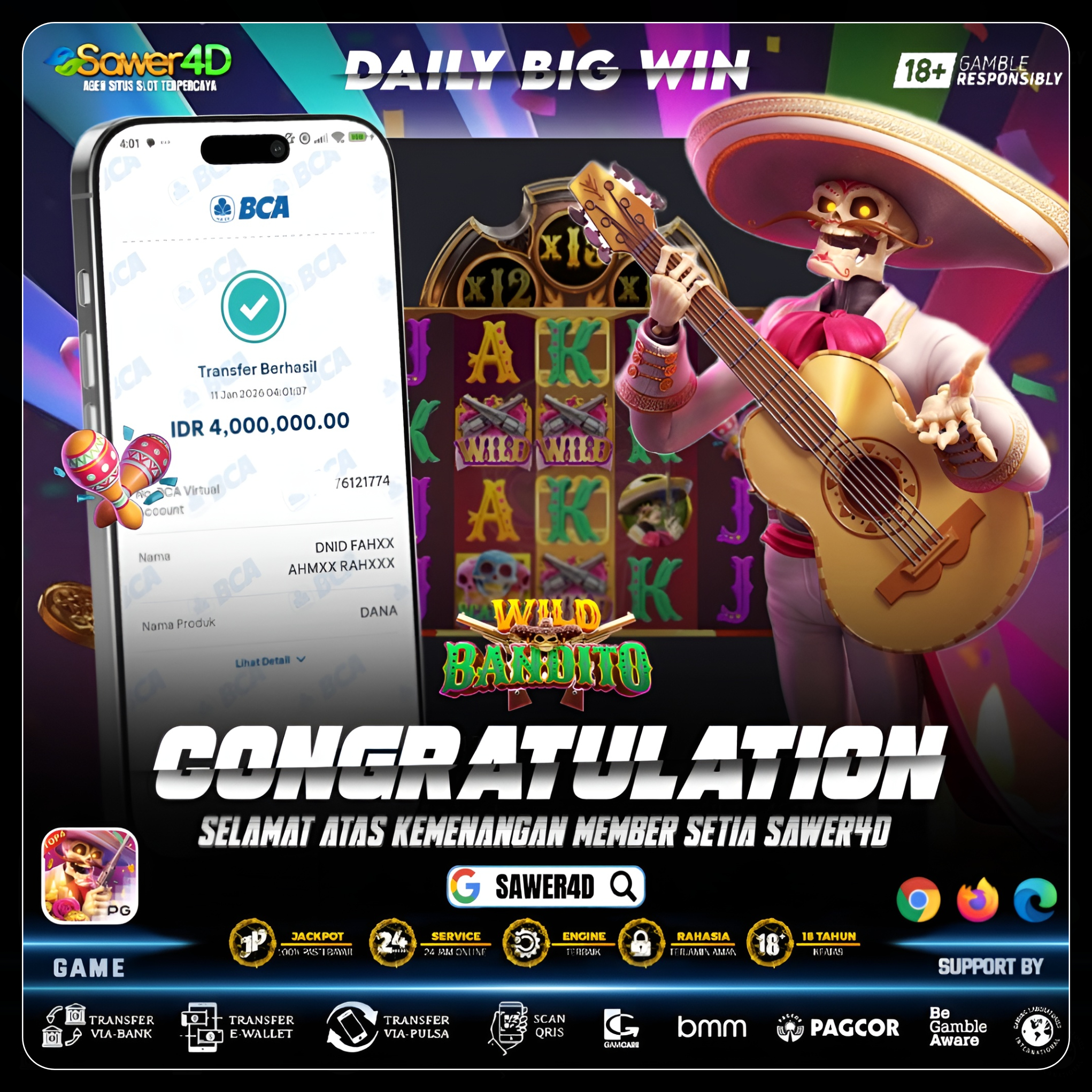 💎 “Spin rapi, hasil luar biasa! Wild Bandito panen kemenangan 🤠💎”