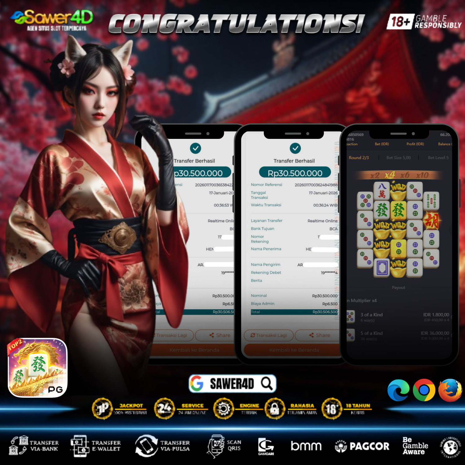 🔥 KEMENANGAN BESAR! TOTAL 60 JUTA! 🔥 Bukan hasil kebetulan—ini momentum yang kebuka sempurna. Satu sesi jadi pembuktian, saldo langsung meroket tanpa kompromi 💥💸 GG WP, 60 JT resmi masuk! 🏆🔥