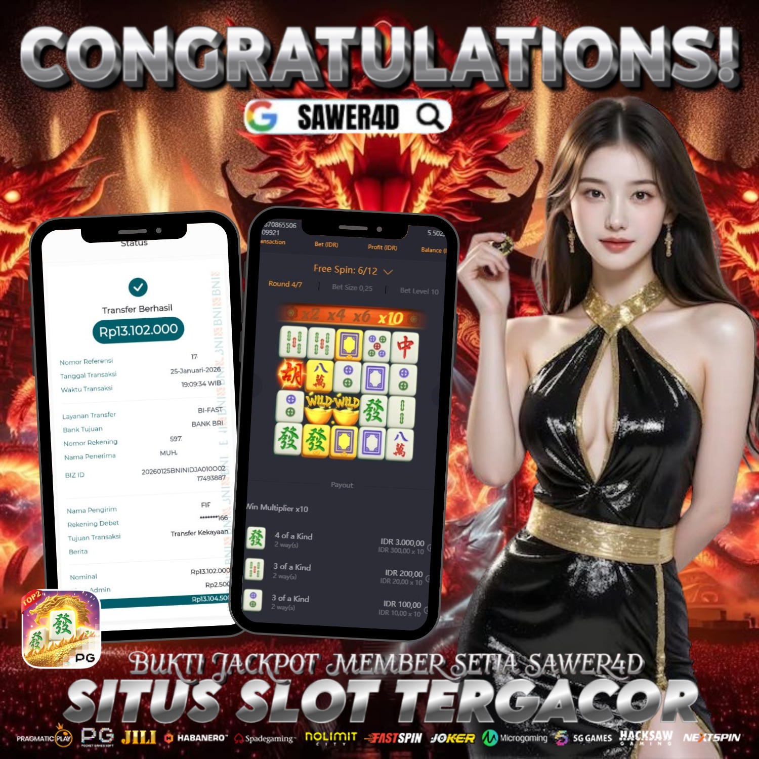 GACOR ABIS! 🀄🔥 Selamat atas kemenangan di Mahjong Ways, bosku 💰