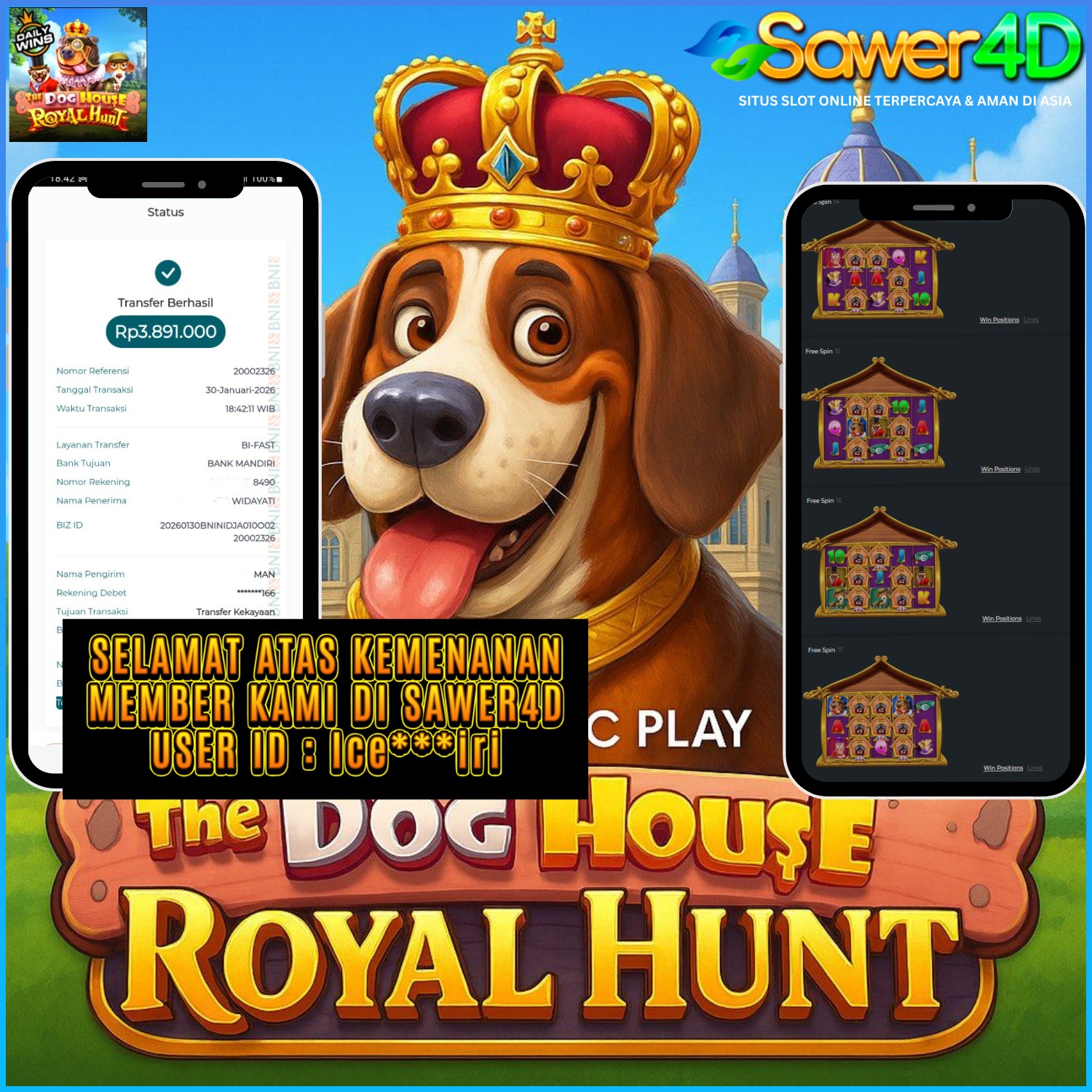 🐶🔥 THE DOG HOUSE GACOR! WILD BERTEBARAN, CUAN MENGALIR 💰 SELAMAT BOSKU 😎👑