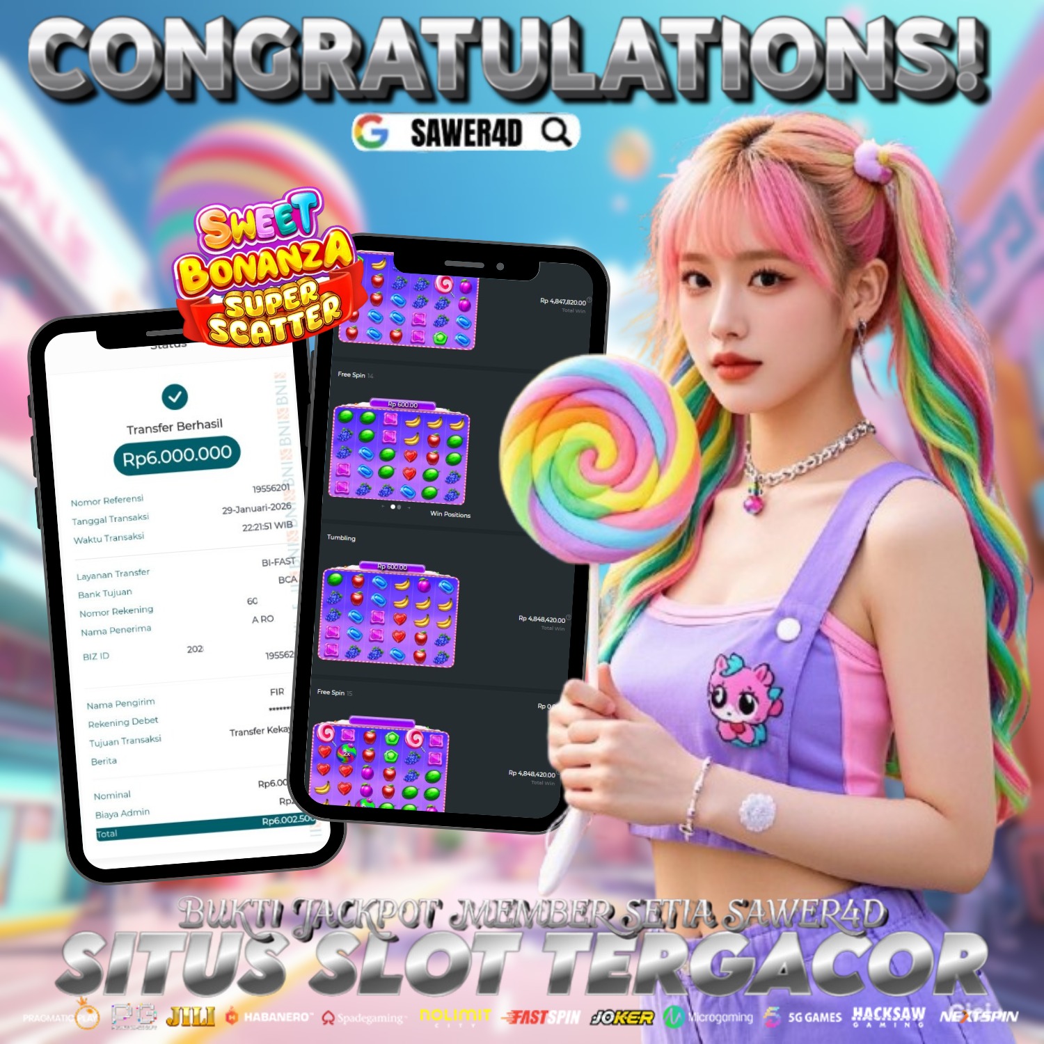 🍭🔥 Cuan di Sweet Bonanza! Mantap bosku 💸