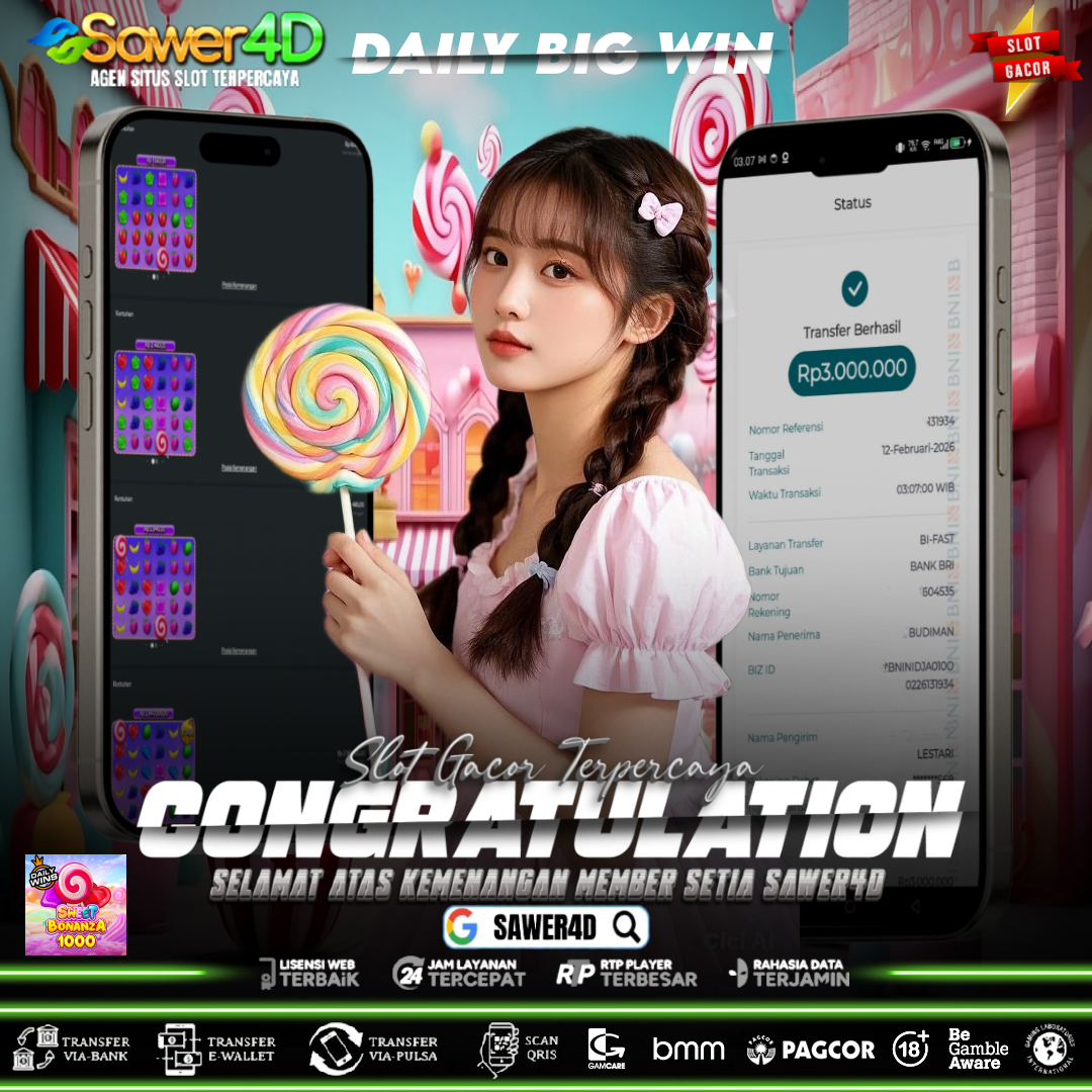 Selamat pemenang Sweet Bonanza 1000! Manis, gacor, dan full senyum!