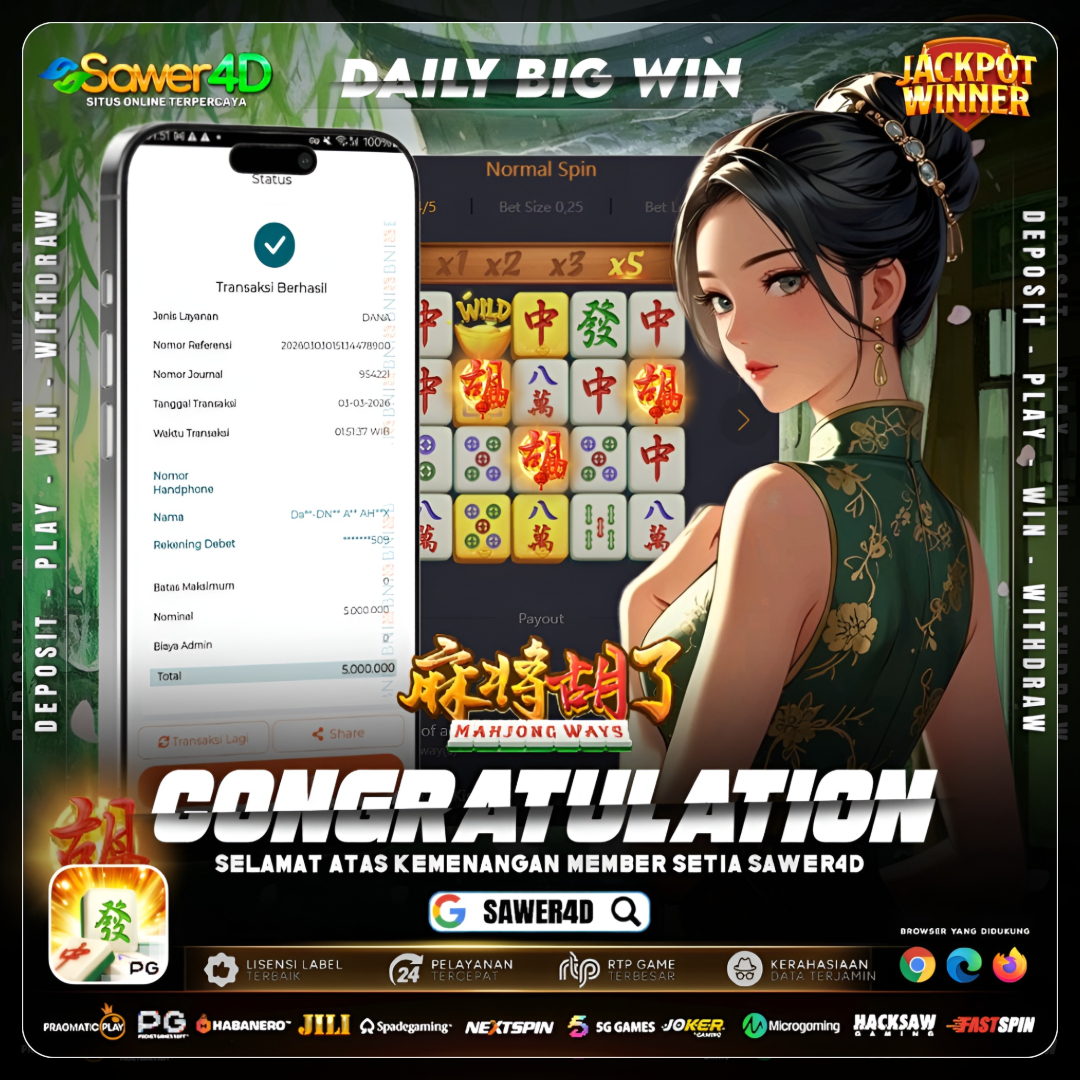 Cuma spin santai… Eh tiba-tiba pecah di Mahjong Ways 1! 😎🔥 Saldo langsung senyum lebar!