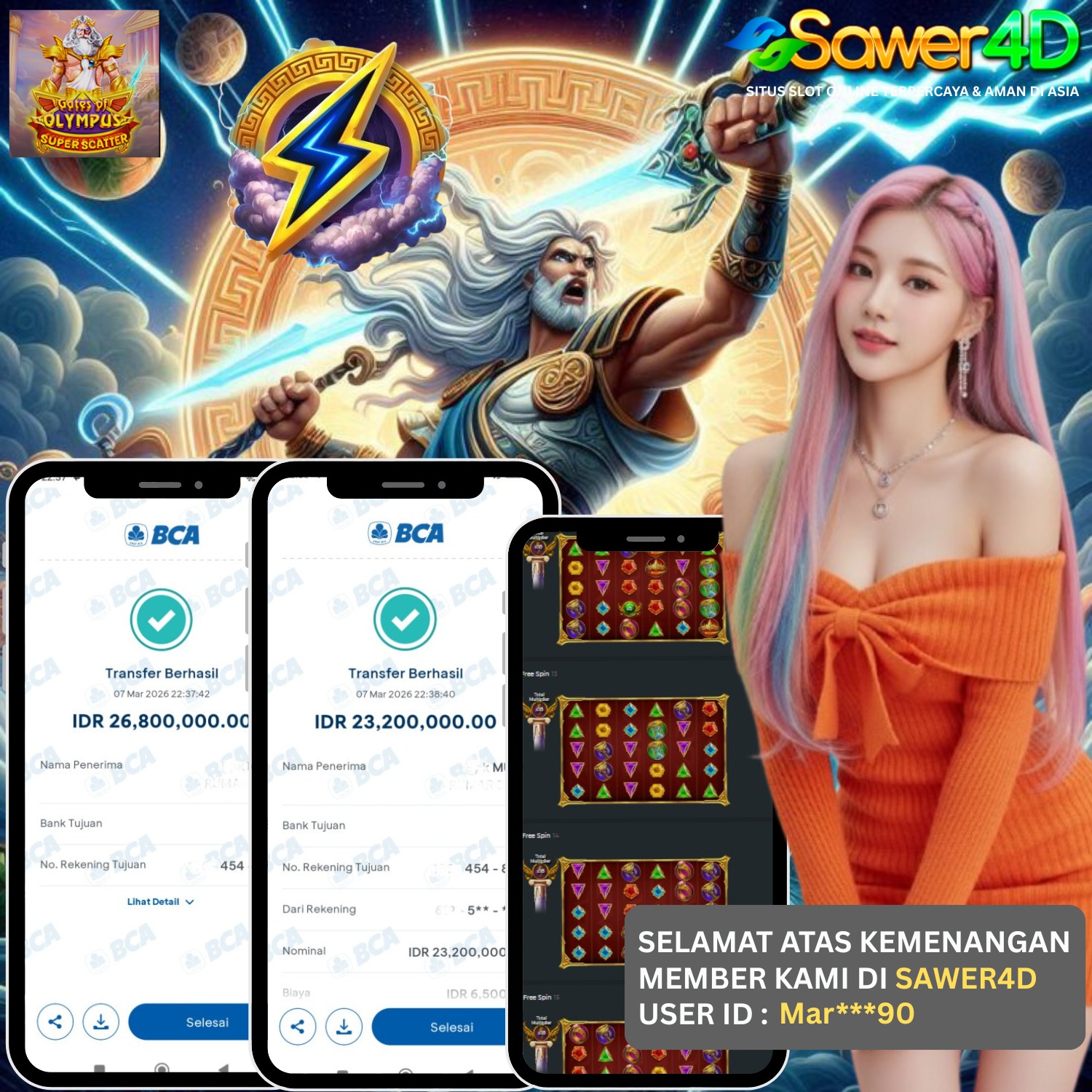 Mantap bosku! Gates of Olympus lagi gacor hari ini. Multiplier Zeus bikin kemenangan makin menggila!