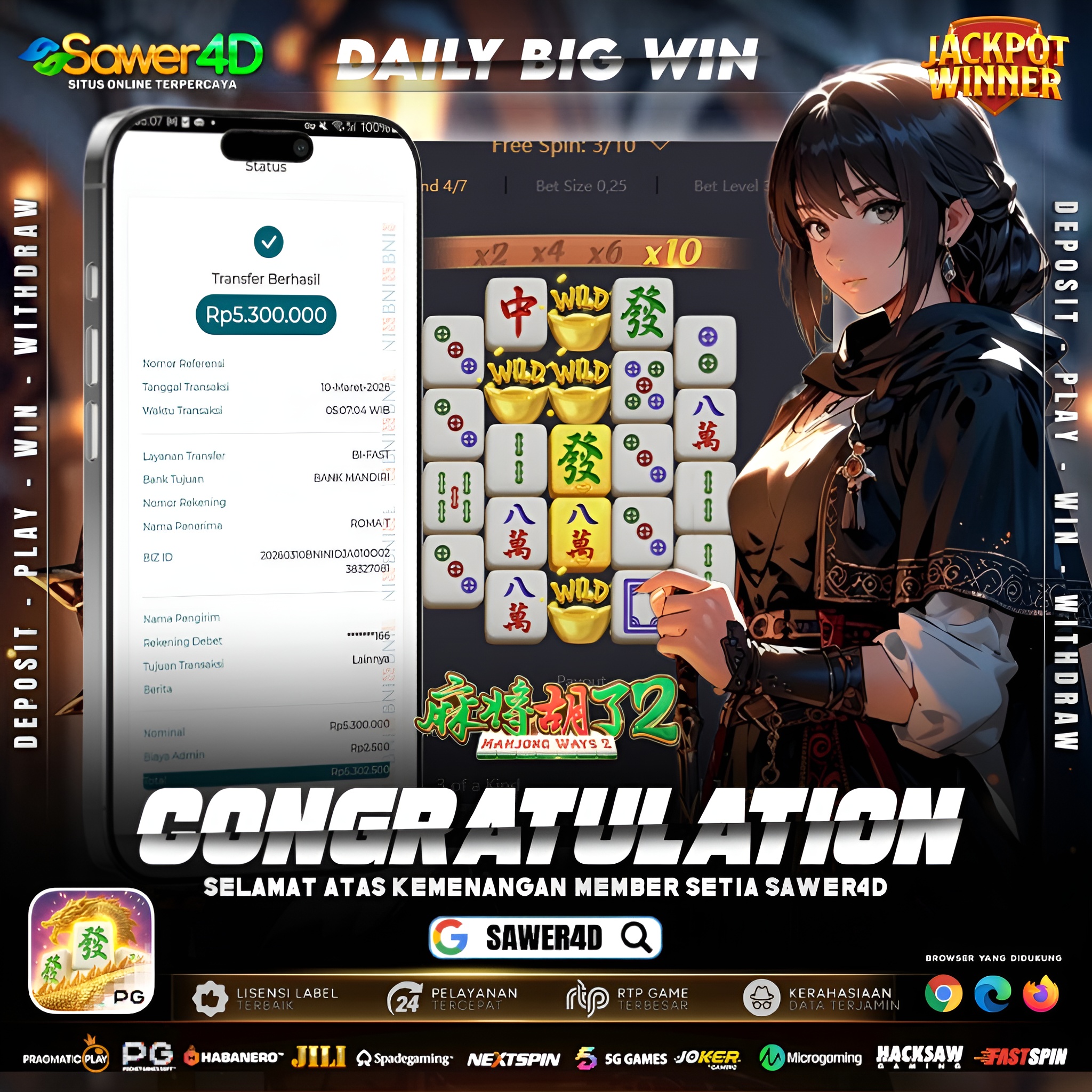 Spin pelan tapi pasti 🀄✨ Mahjong Ways 2 kasih scatter dan kemenangan beruntun sampai saldo naik!