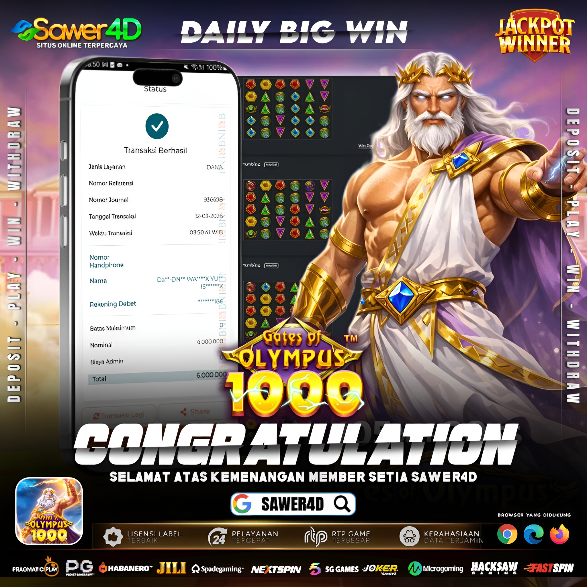 Dari Olympus turun berkah kemenangan! 🏛️💰 Multiplier Zeus menghantam layar, saldo langsung meroket!