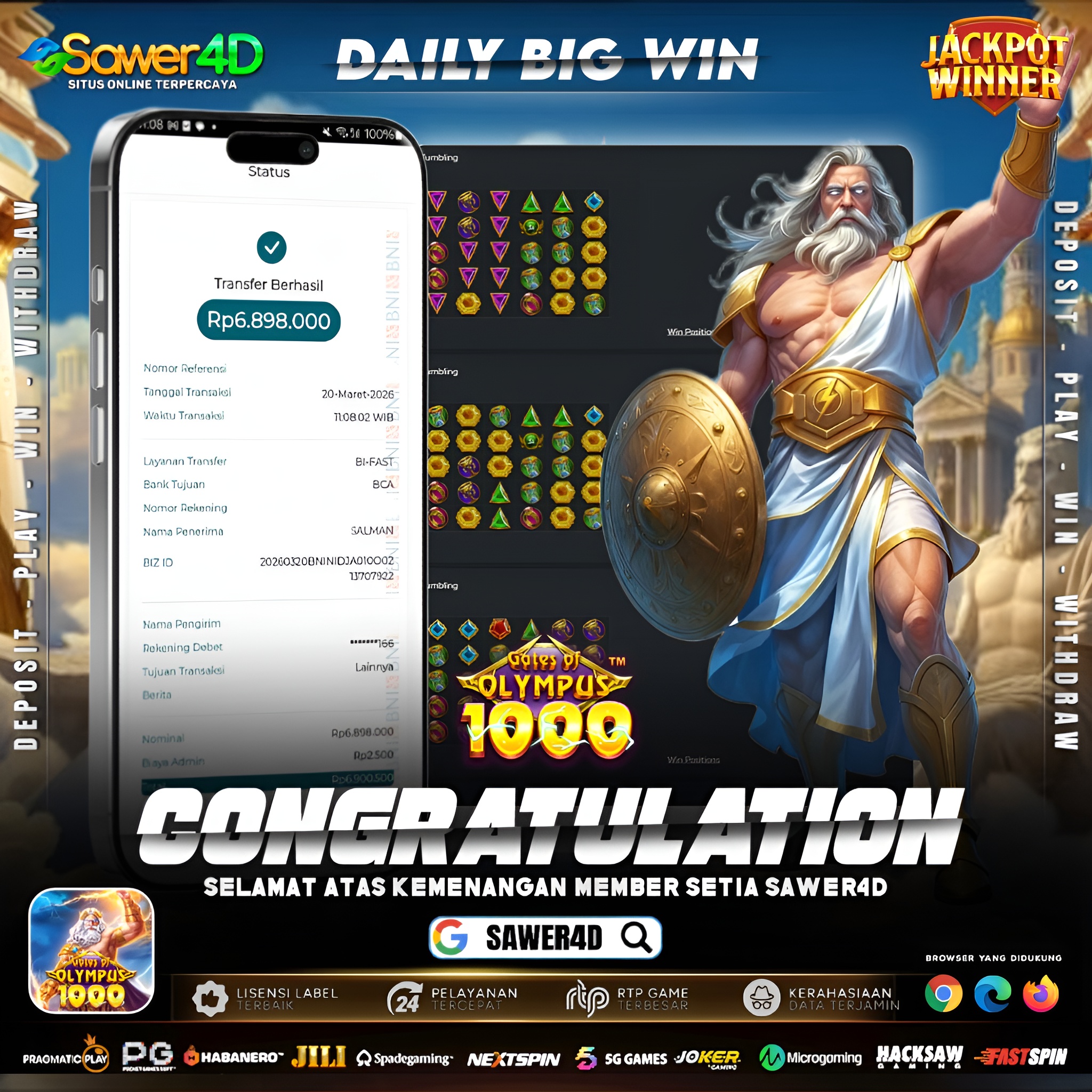 “Petir Zeus menyambar tanpa ampun! ⚡💥 Auto panen maxwin hari ini!”