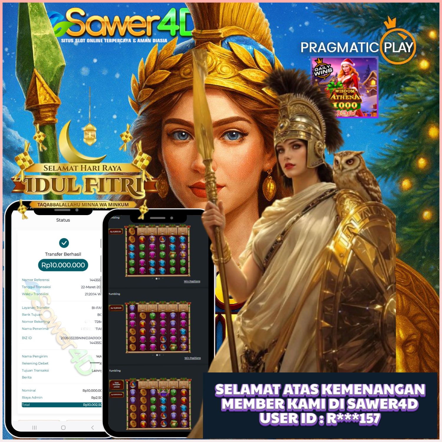 Kebijaksanaan Athena nggak pernah salah 🦉💰 Saldo naik tanpa drama