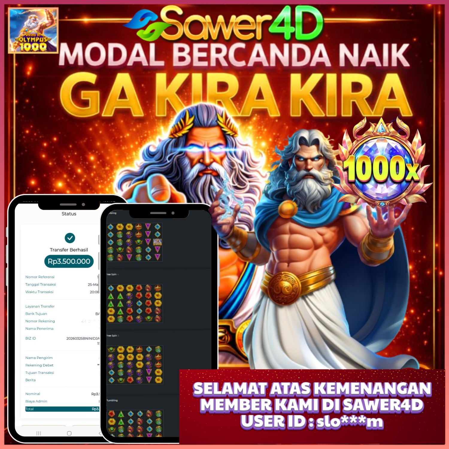 Petir Zeus menyambar tanpa ampun ⚡masuk, cuan langsung banjir 💸🔥