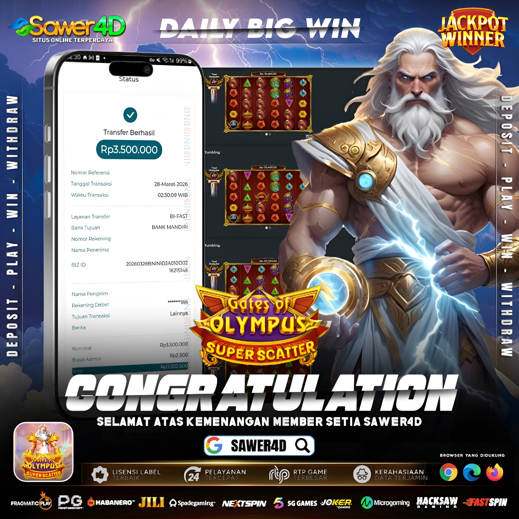 “Baru mulai langsung pecah! 🤯💸 3,5 juta dari Super Scatter!”