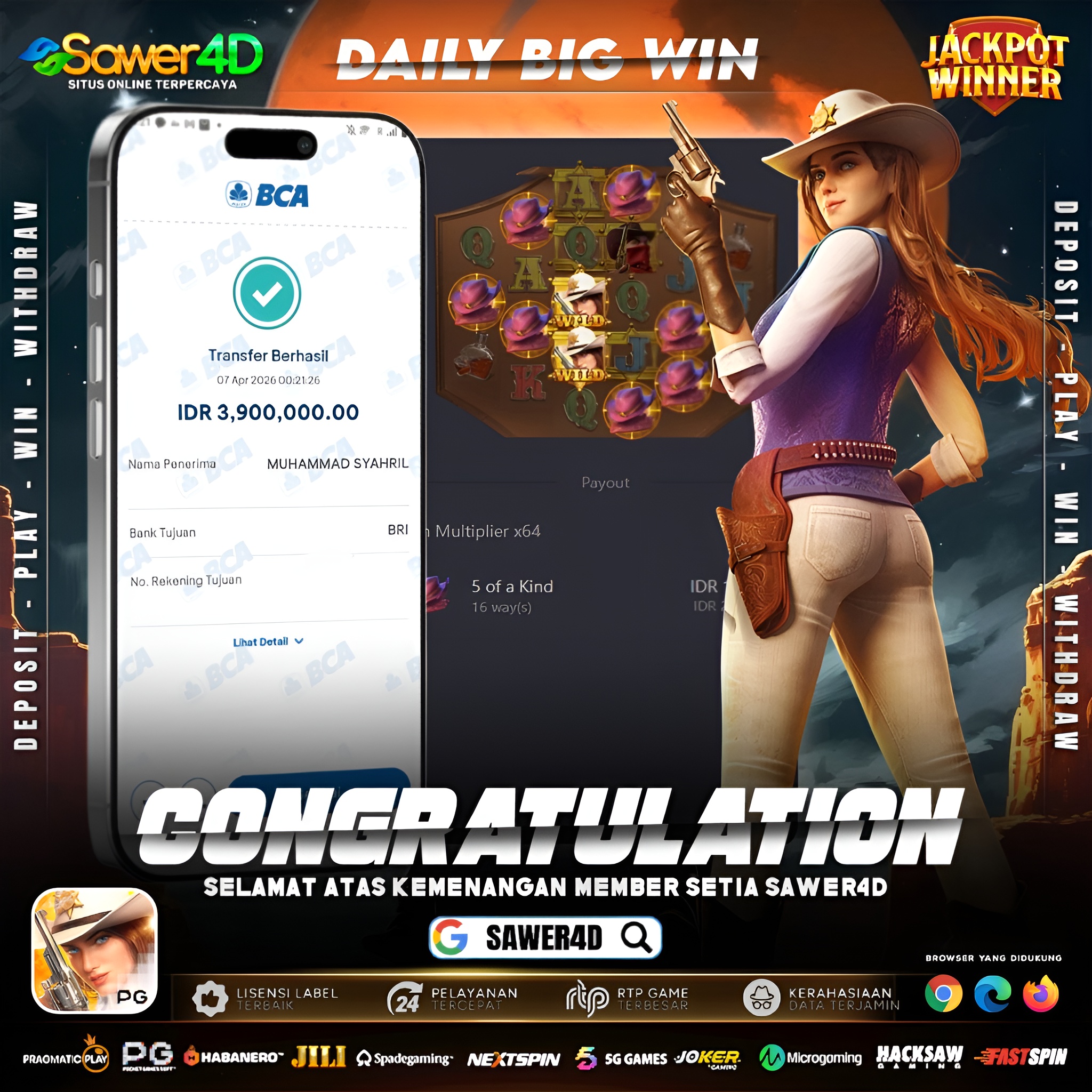 Gak nyangka dari spin biasa bisa tembus 3,9 juta! Emang bener, kalau lagi hoki, receh bisa jadi cuan besar 🚀