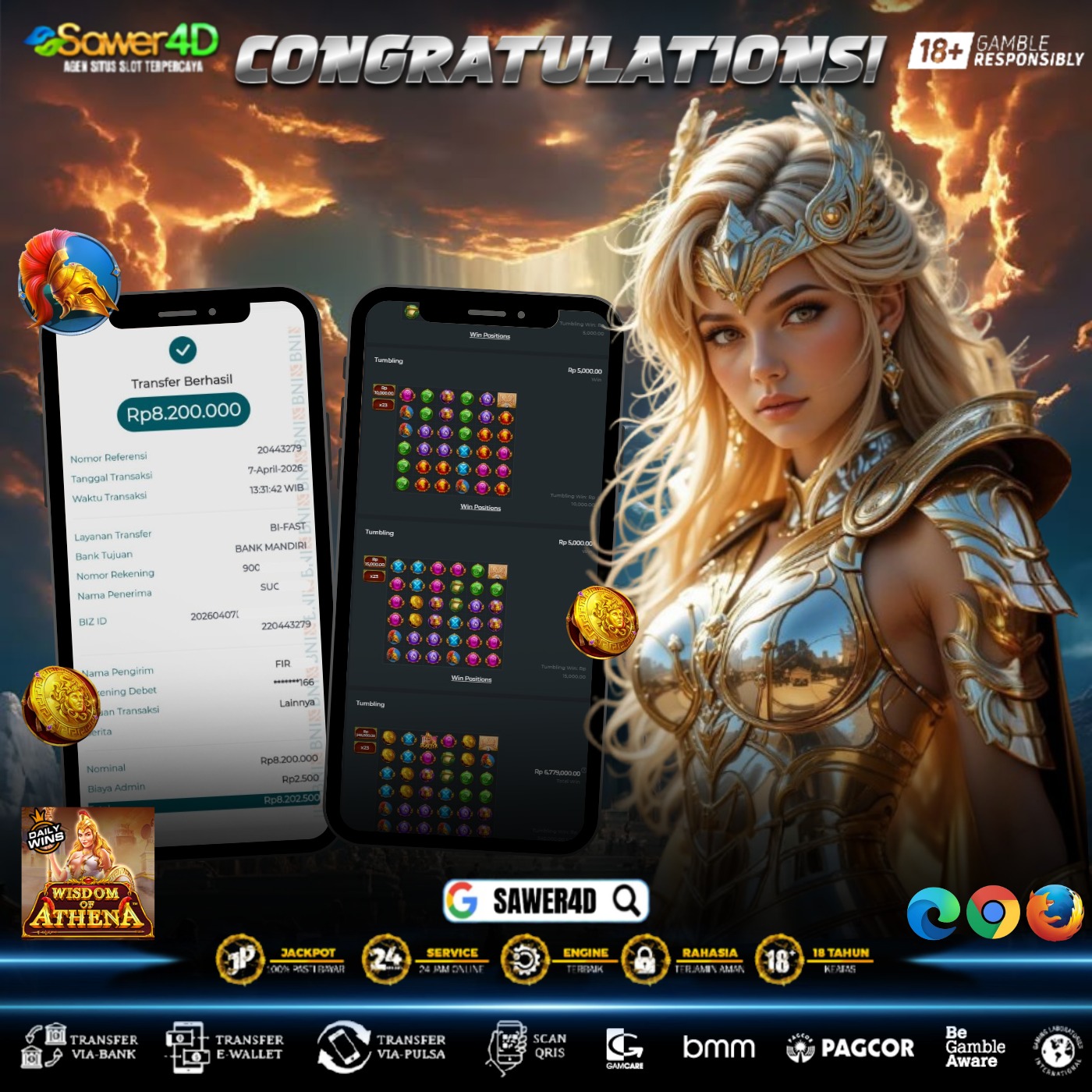 Athena lagi buka jalan 🏛️✨ sekali momen dapet, hasil langsung meledak bosku 💥💰