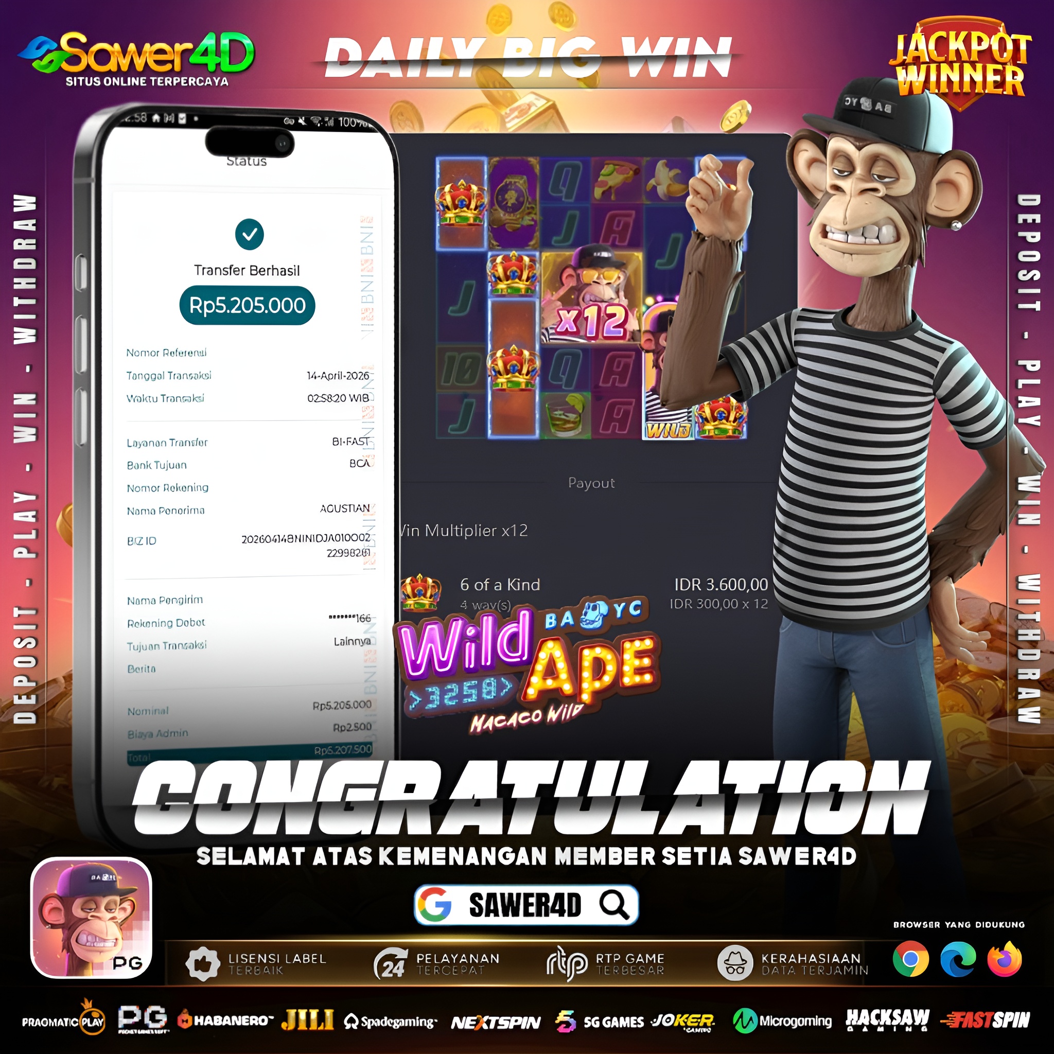 Dari modal biasa jadi kemenangan istimewa 💰 Nggak perlu ribet, yang penting hoki lagi di pihak kita! 🔥