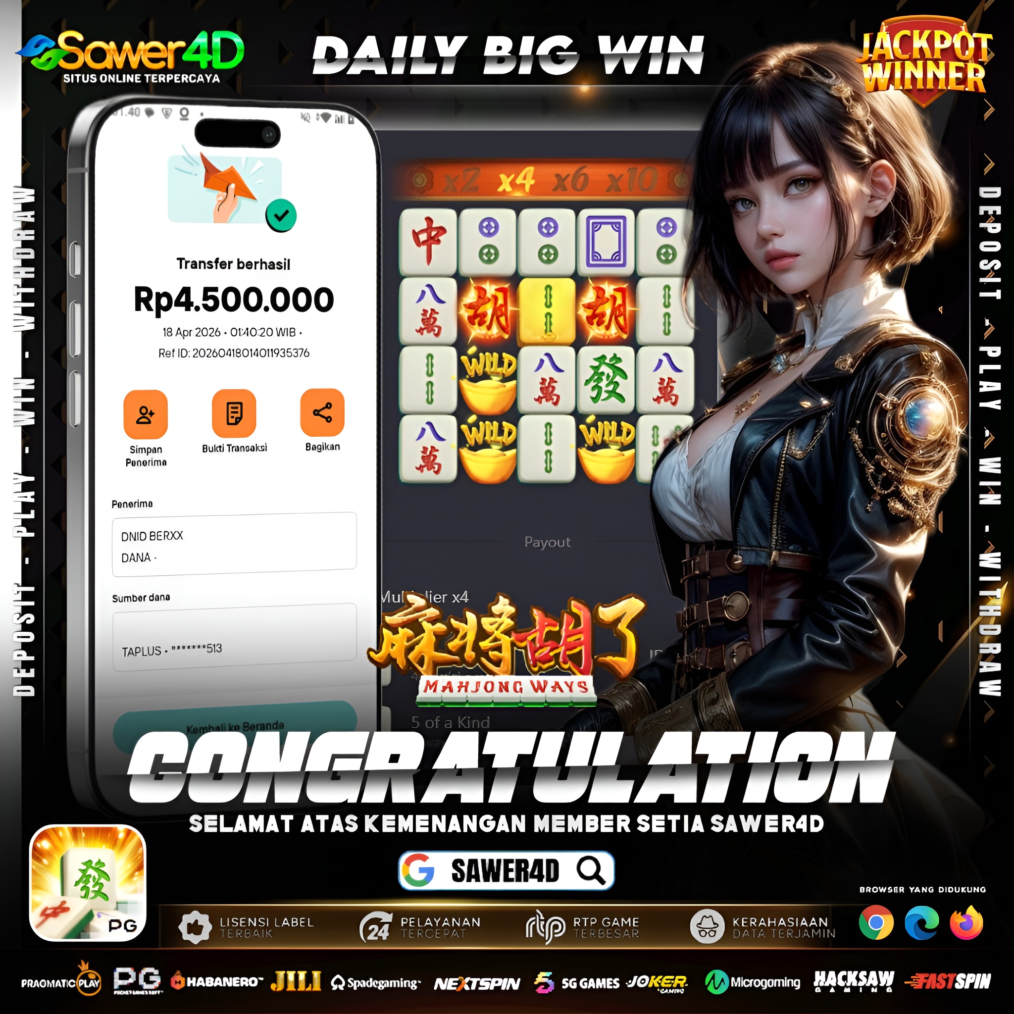 Main santai tapi hoki lagi di atas, tiap spin berasa beda 😎 Mahjong Ways 1 memang selalu kasih kejutan kalau lagi gacor!