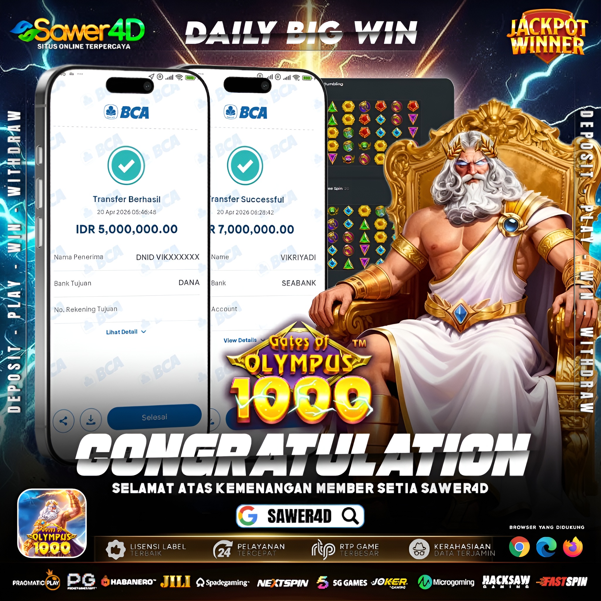 “Petir merah berjatuhan tanpa ampun! ⚡🔥 Gates of Olympus 1000 lagi gacor parah, sekali main langsung wede 12 juta! 💸🚀”