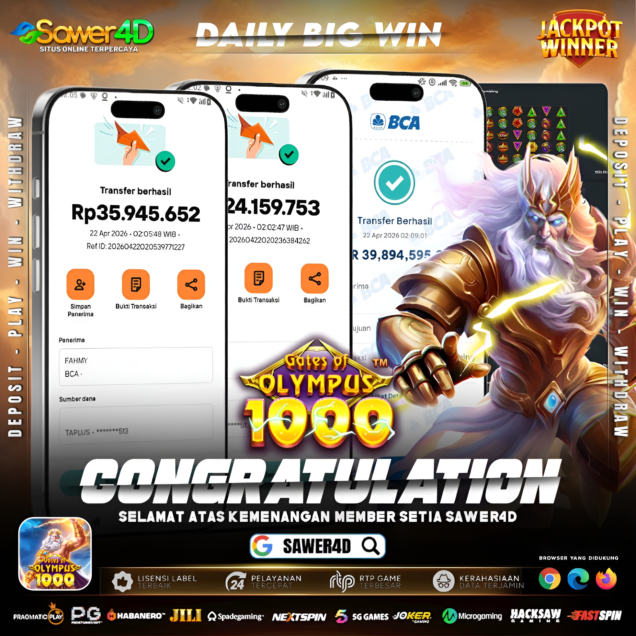 ZEUS NGAMUK TOTAL!! PETIRNYA GAK ADA AMPUN!! Wede 100 JUTA di Gates of Olympus 1000, saldo langsung MELEDAK!!! 💸🔥”