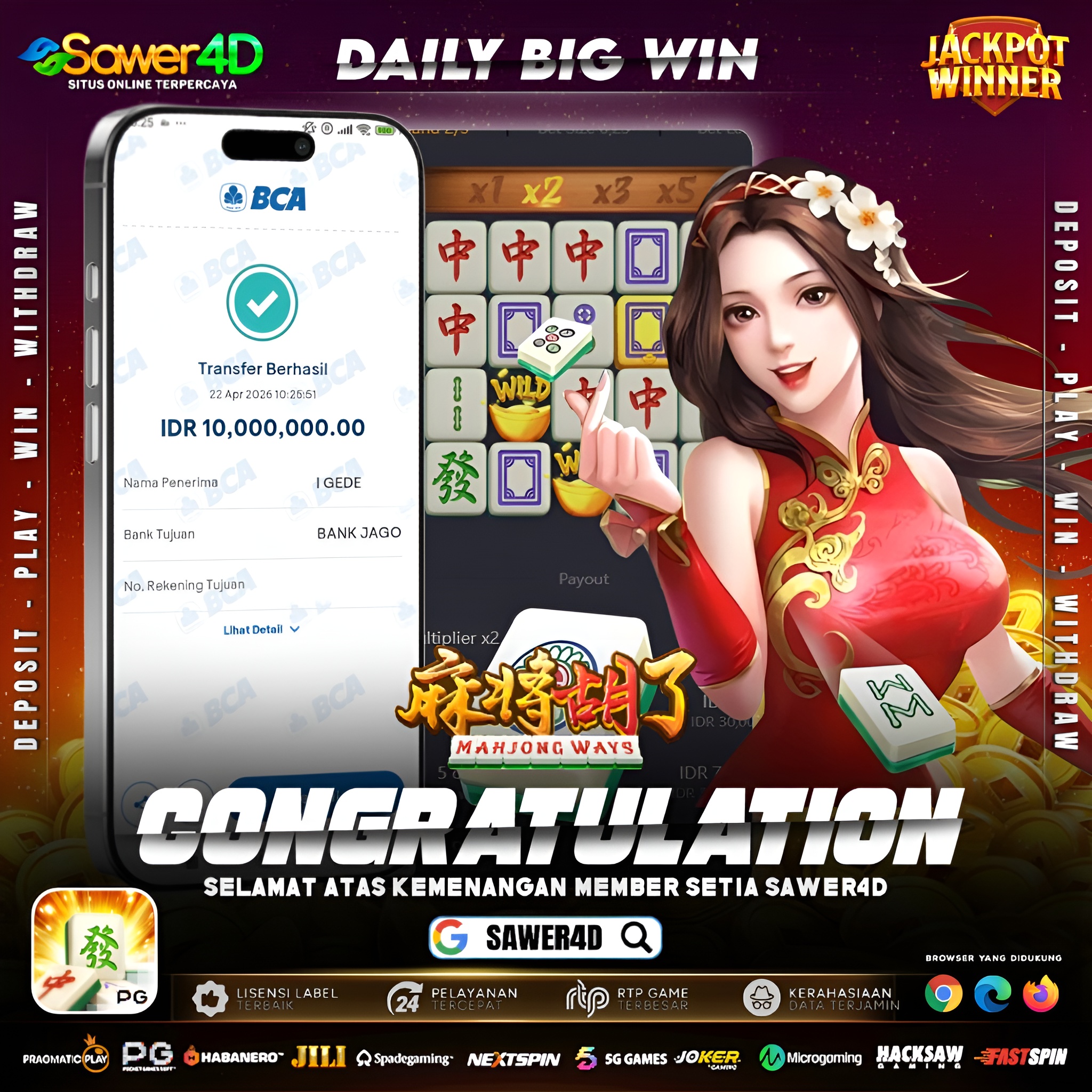 Spin di Mahjong Ways langsung wede 10 juta, rejeki nggak ke mana! 💸”