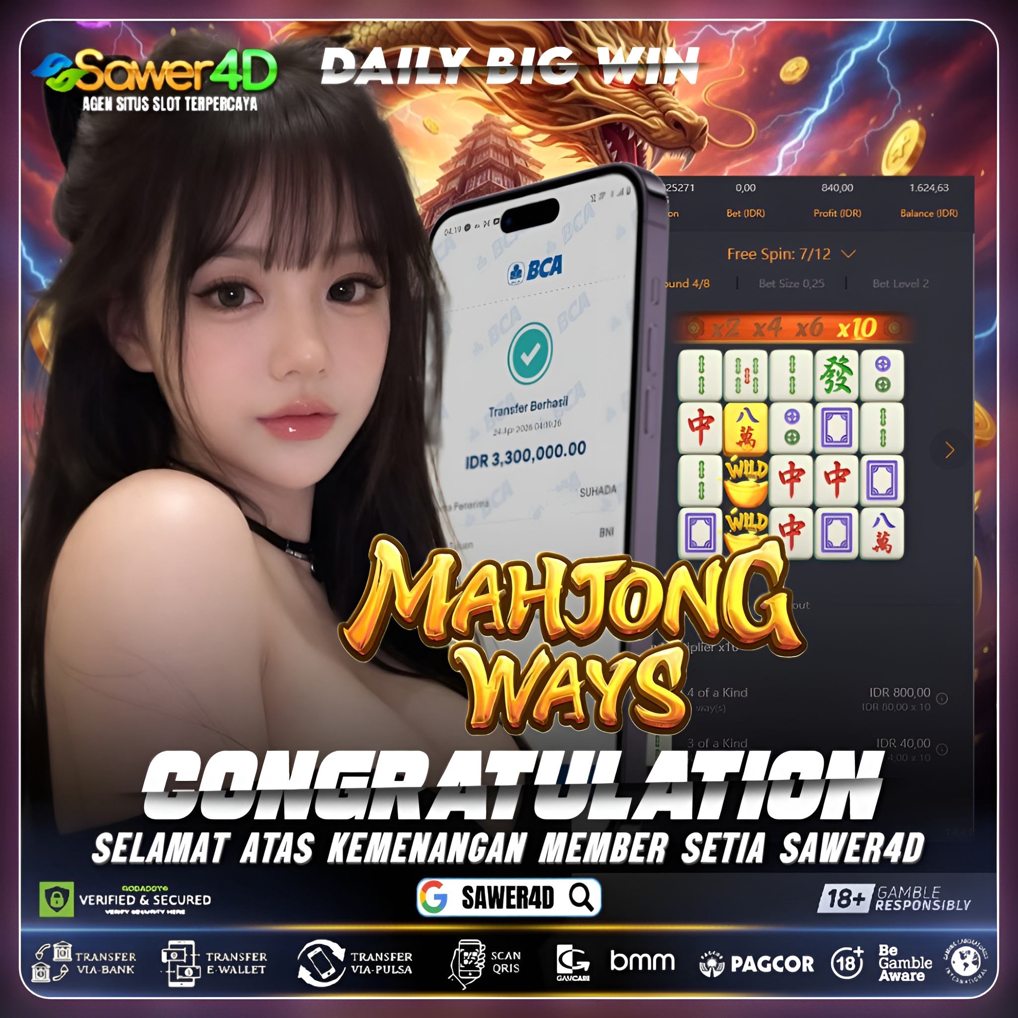 Pecahan Adalah Kunci,Bukan Mimpi...Mahjong Ways Mulai Beraksi 💎✨