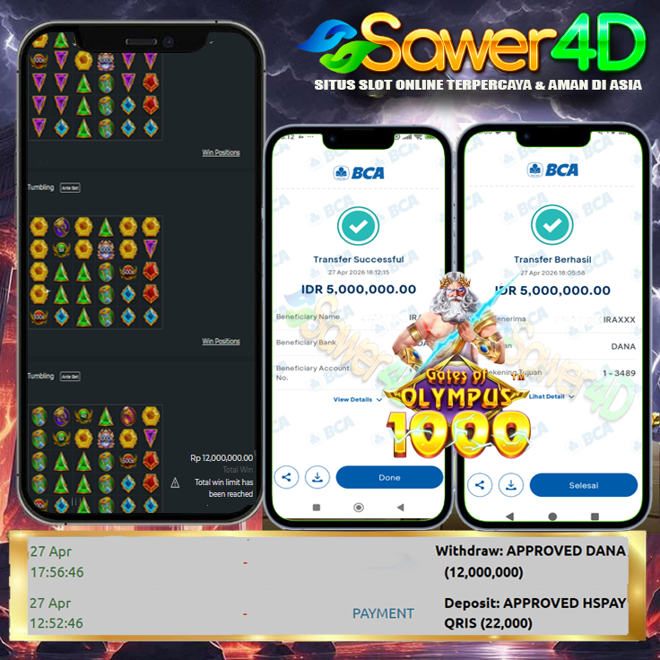 Gates of Olympus 1000 lagi ngamuk akhirnya x1000 turun hanya dengan modal 22ribu maxwin 12juta! 😎CAIR LANGSUNG!!💰