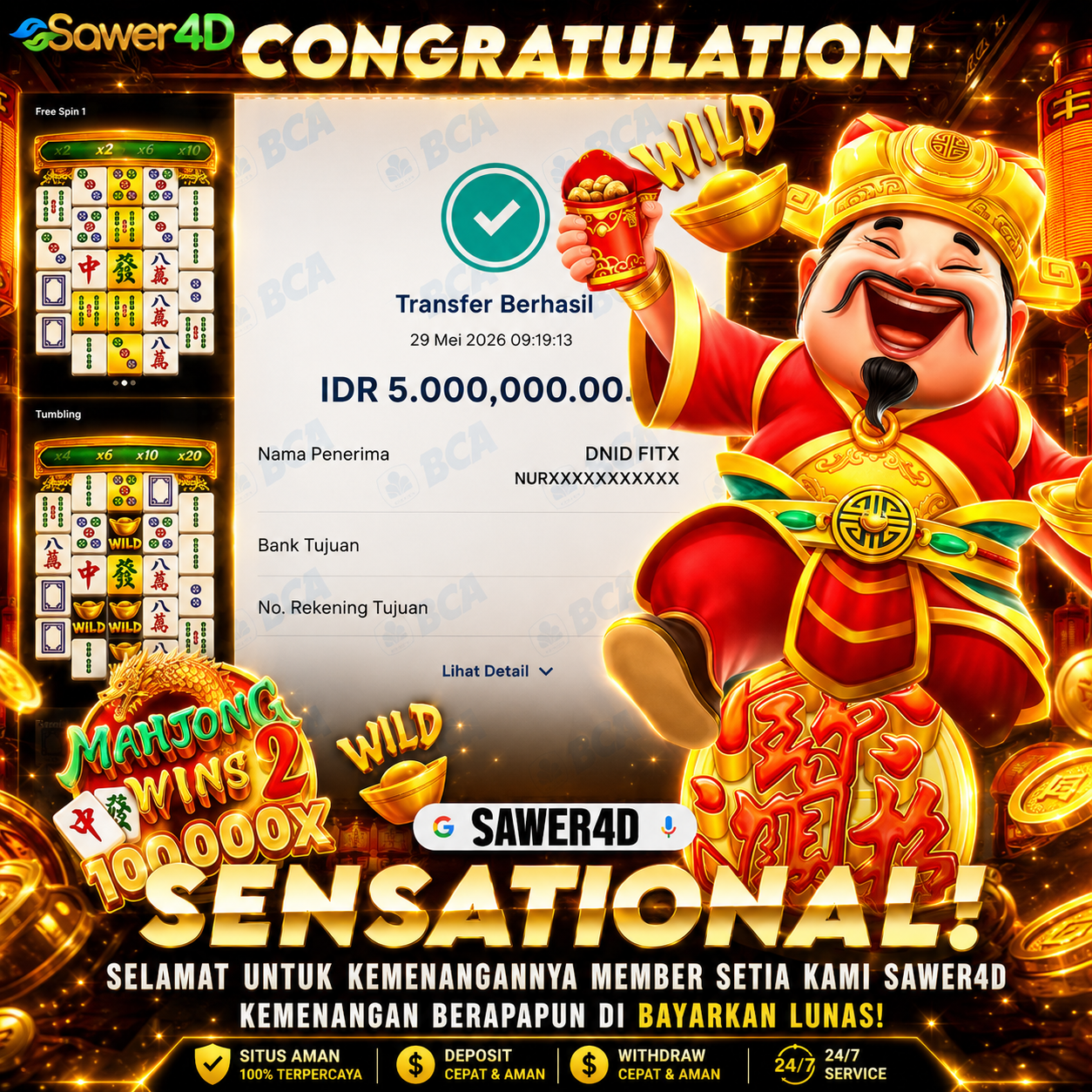 MAHJONG WINS 2 TIDAK MAU KETINGGALAN AKSINYA 🔥