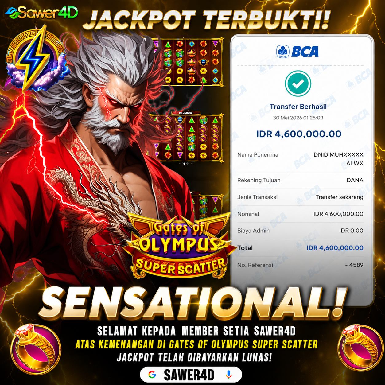 GATES OF OLYMPUS SUPER SCATTER TAK ADA HENTI HENTINYA MEMBERIKAN KEJUTAN BROOOO
