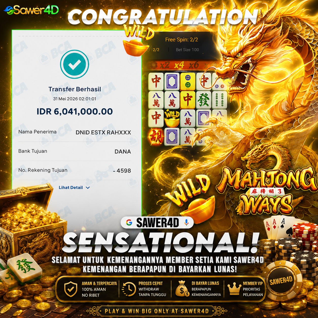 NAGA KEMBALI REKENING JEBOL LAGI.....🔥🐉