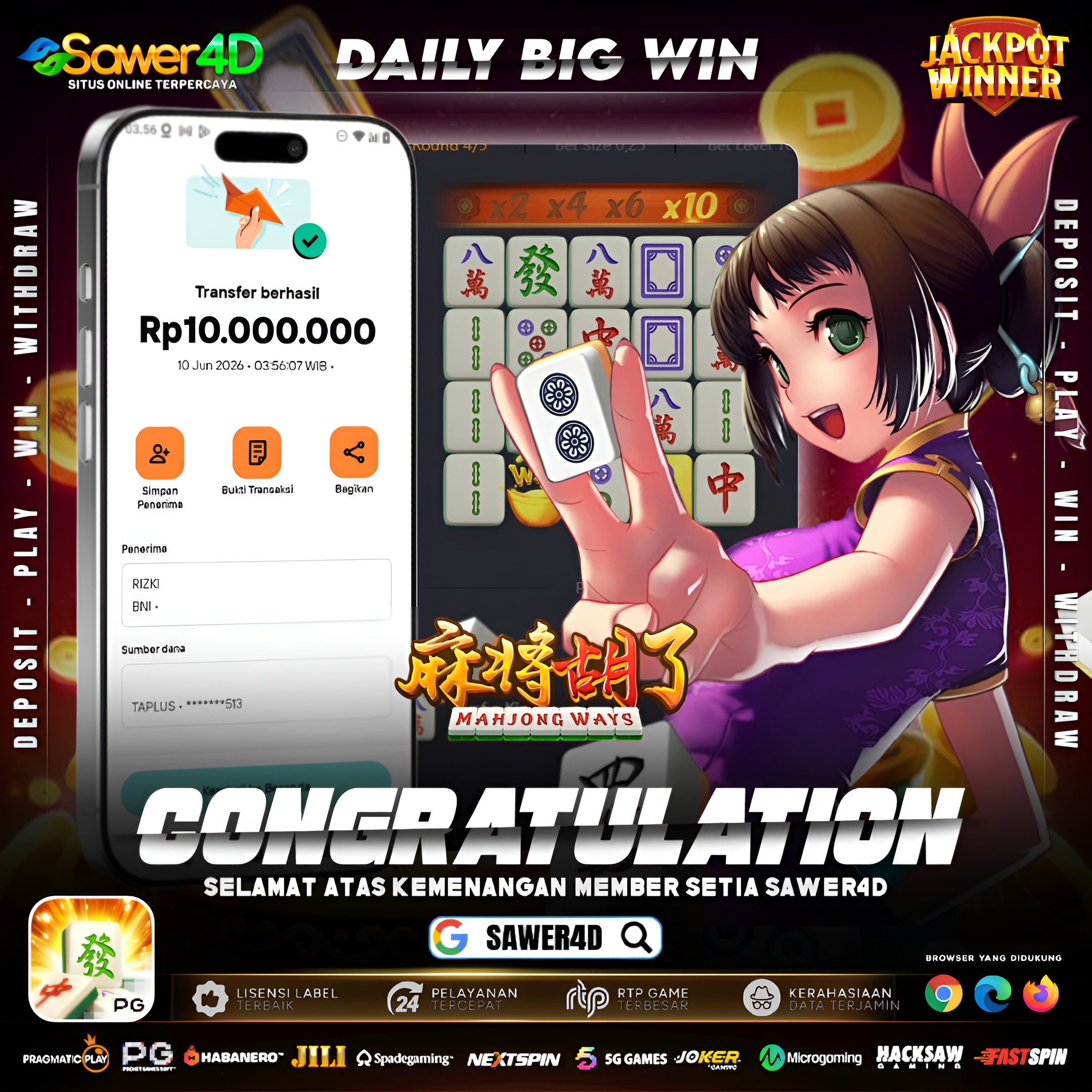 Modal santai, hasil luar biasa. Cuan 10 juta langsung masuk rekening! 💸