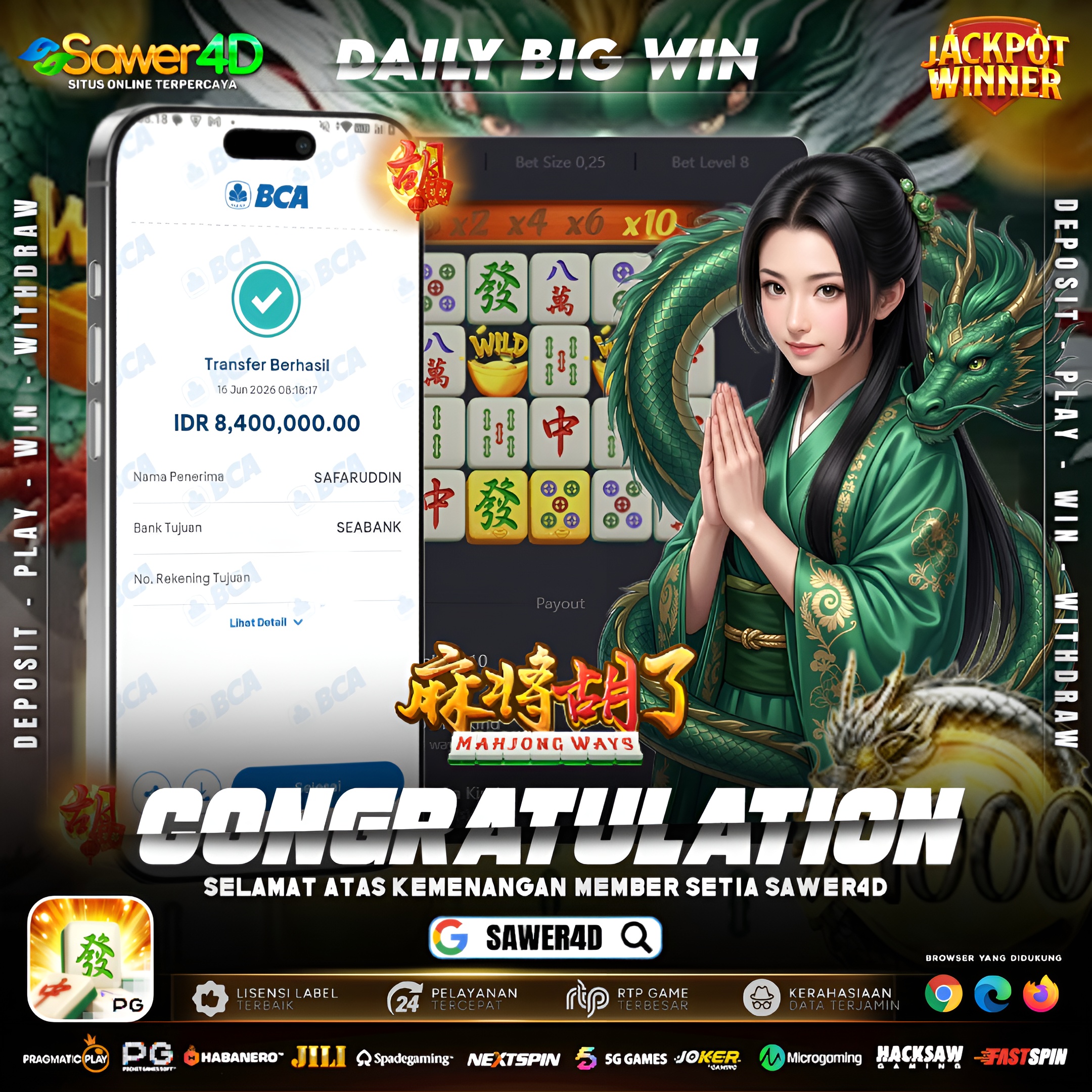 Mahjong Ways hari ini benar-benar kasih kejutan! Modal secukupnya, hasilnya luar biasa. Scatter lancar, pengali ganas, dan cuan langsung mendarat. 🀄💸