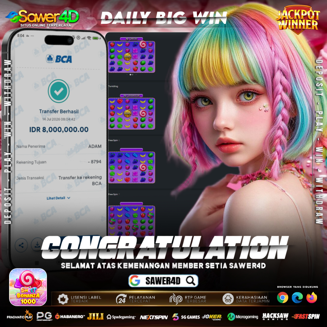 SWEET BONANZA 1000 TIDAK ADA HENTINYA MEMBERIKAN KEMENANGAN PADA MEMBER SETIA SAWER4D