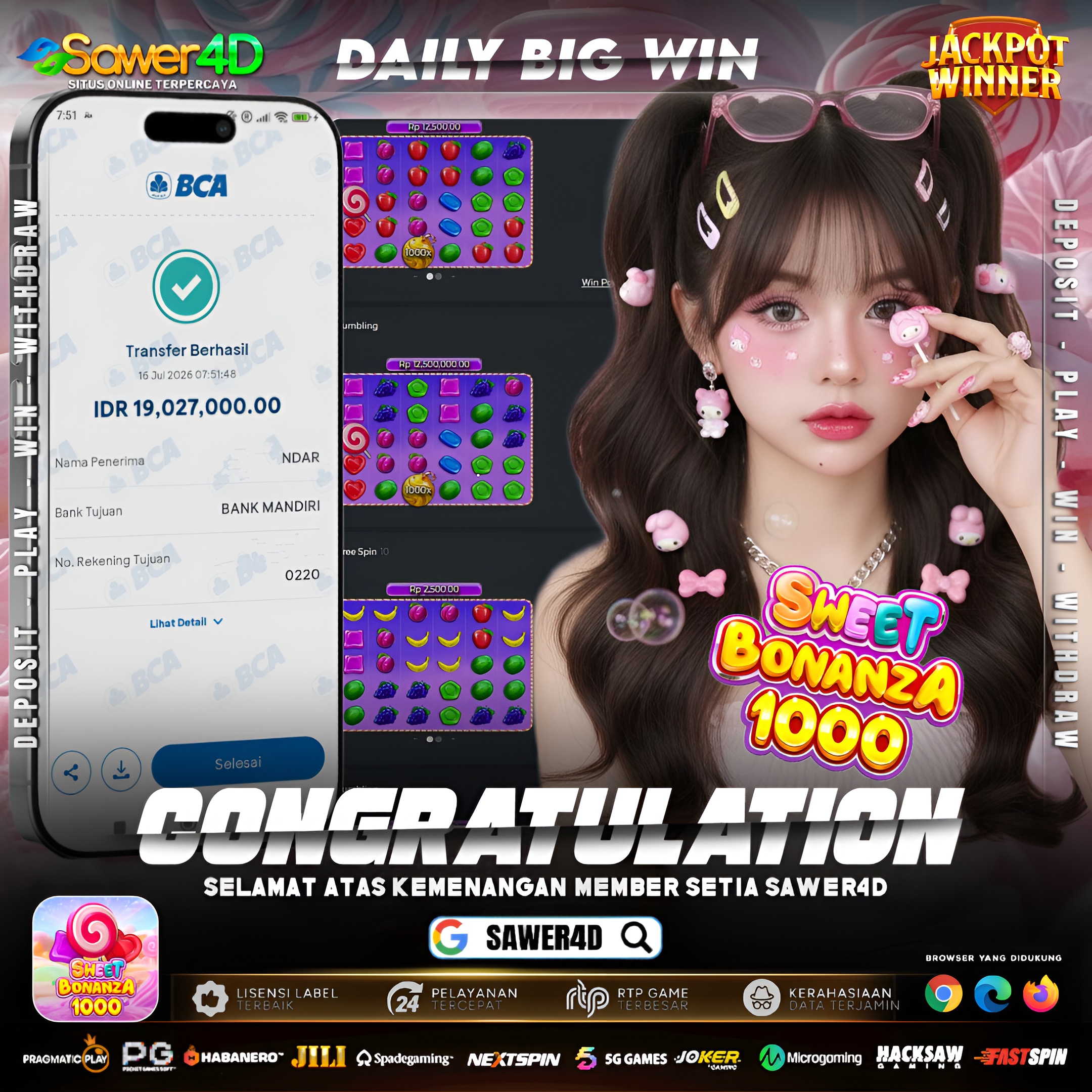 sweet bonanza 1000 tak ada henti hentinya memberikan boom x1000 nya